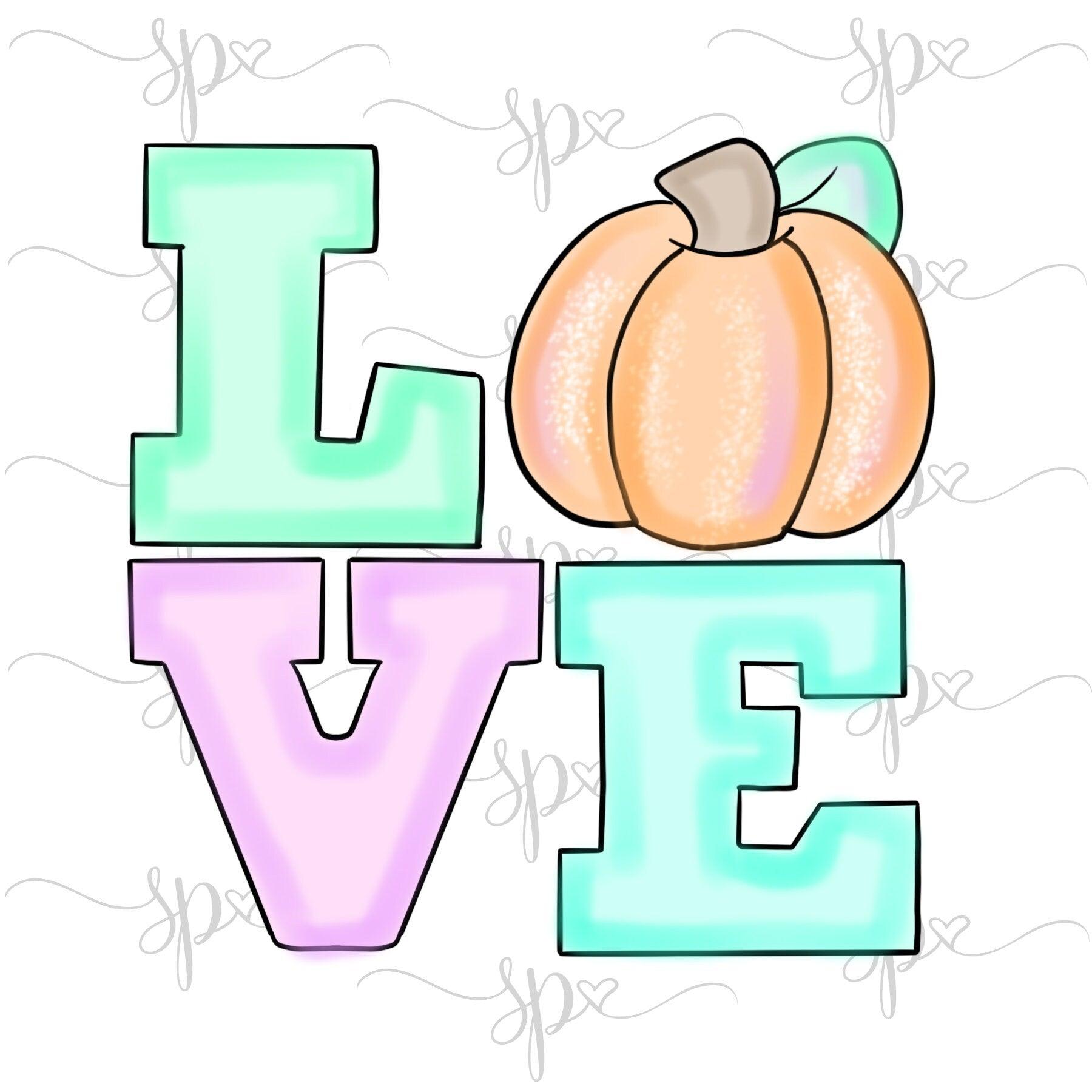 Pumpkin LOVE Cookie Cutter - Sweetleigh 