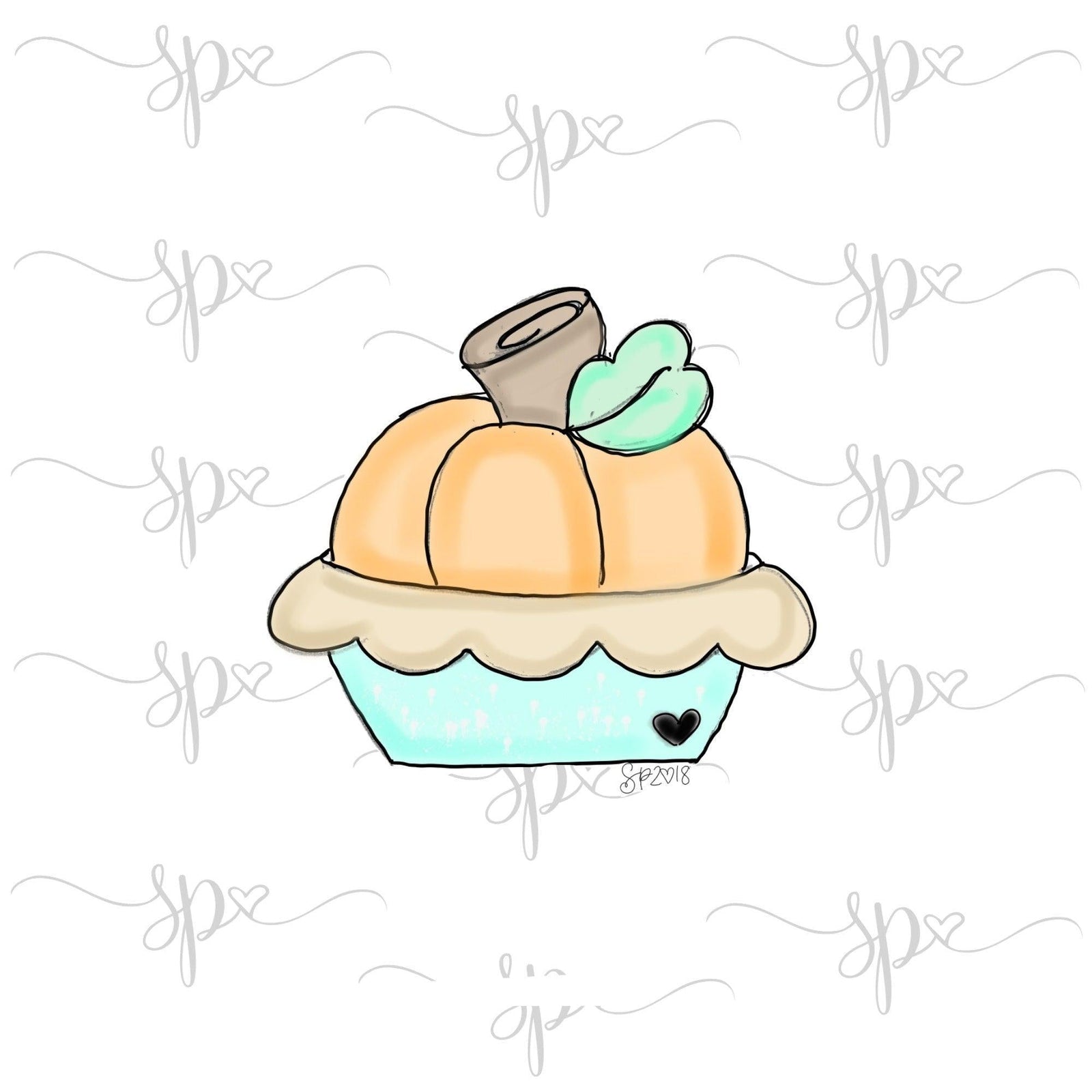 Pumpkin Pie Tin Cookie Cutter - Sweetleigh 