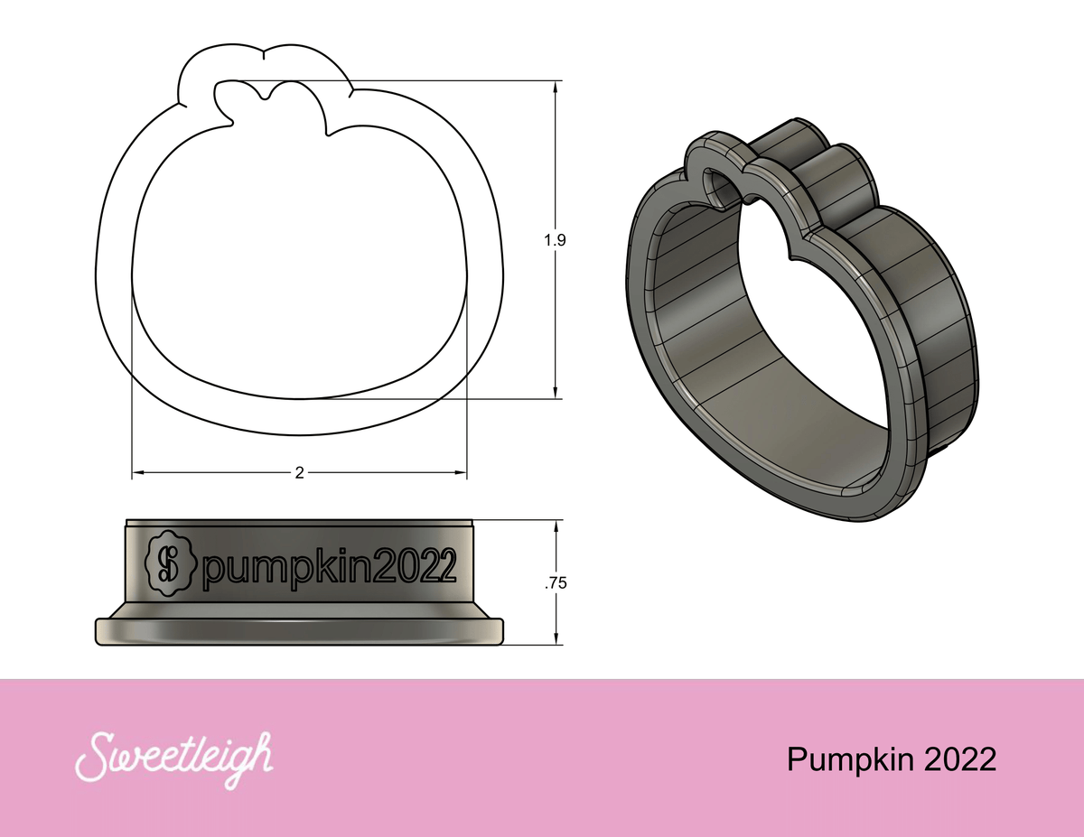 Pumpkin 2022 Cookie Cutter