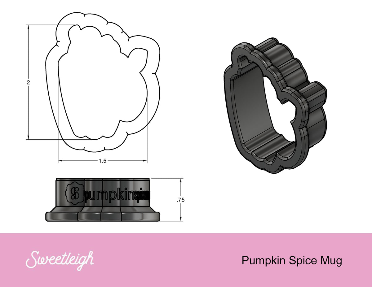 Pumpkin Spice Mug Cookie Cutter