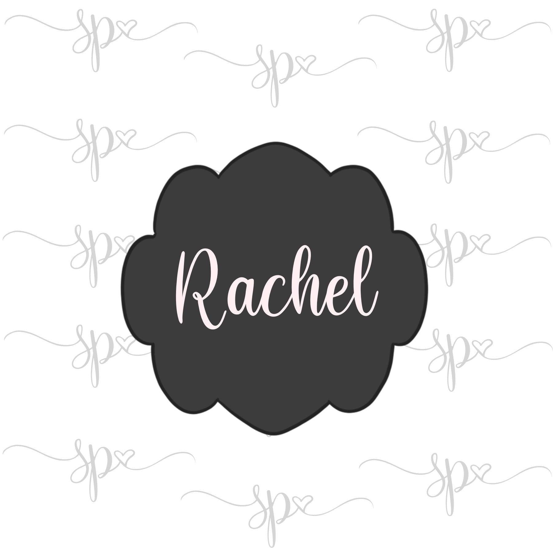 Rachel Plaque Cookie Cutter - Sweetleigh 