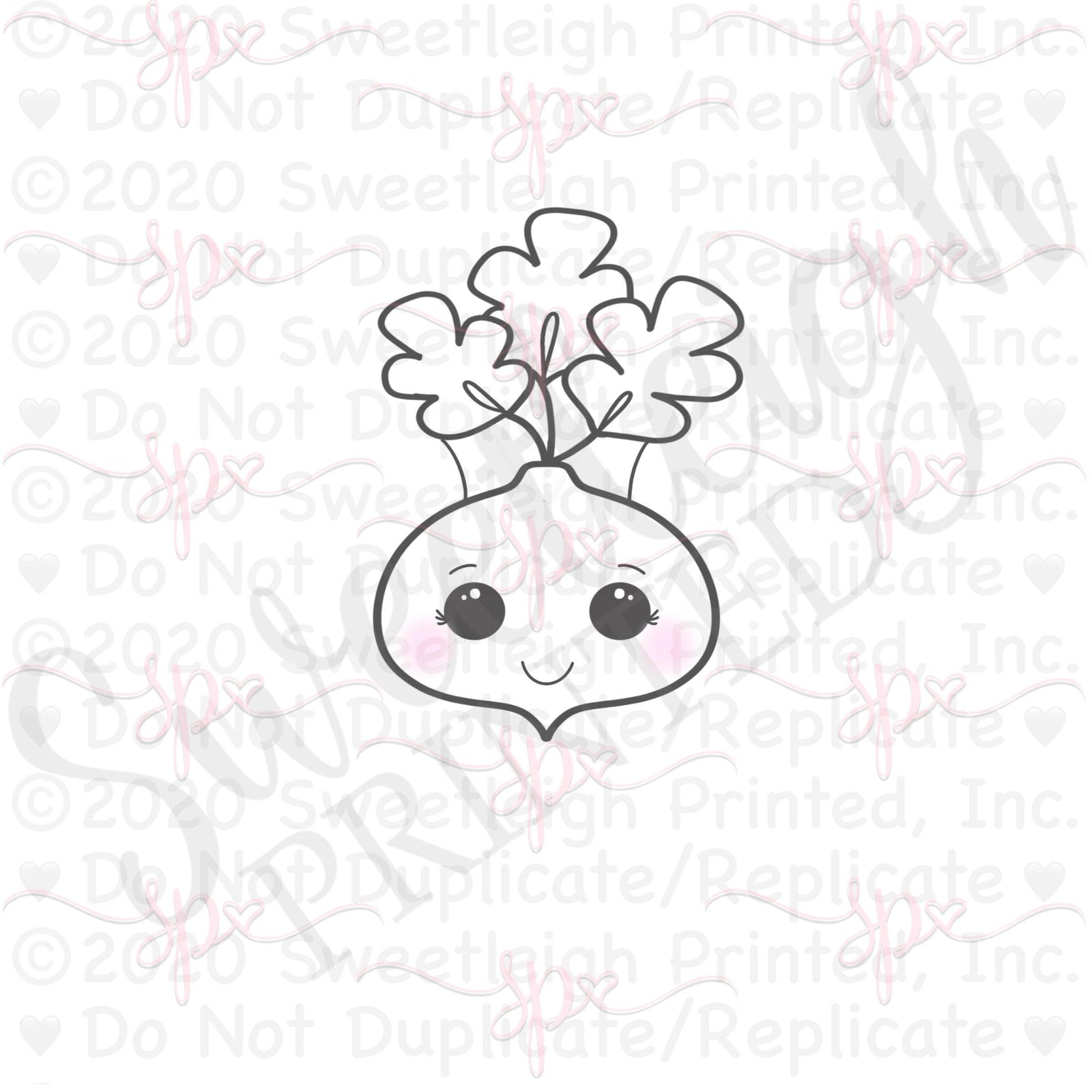 Radish Cookie Cutter - Sweetleigh 