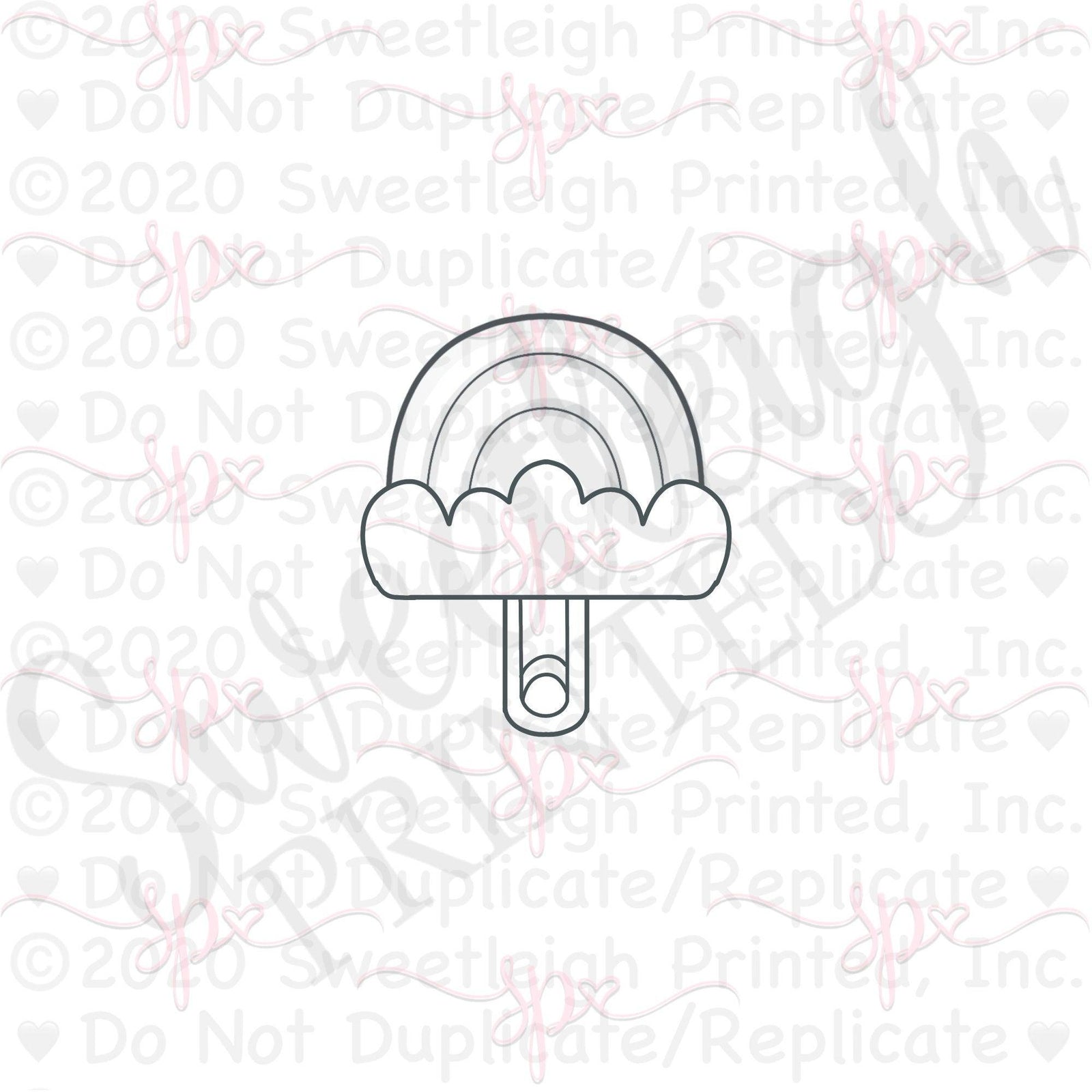 Rainbow Paper Clip Cookie Cutter - Sweetleigh 