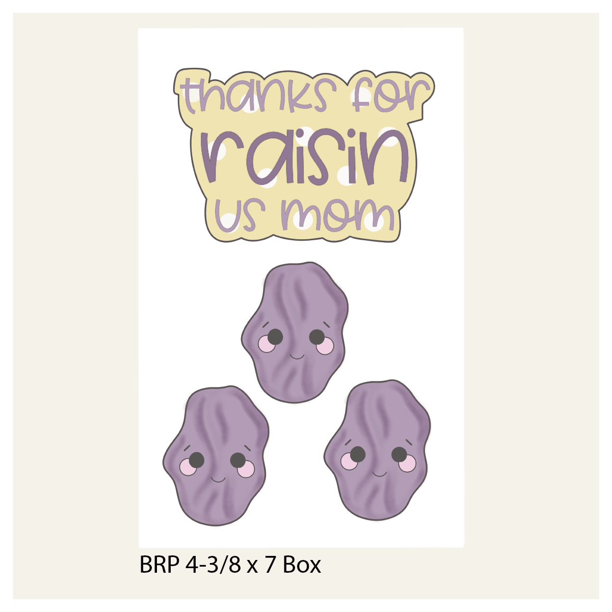 Raisin 2 Piece Cookie Cutter Set - Sweetleigh 