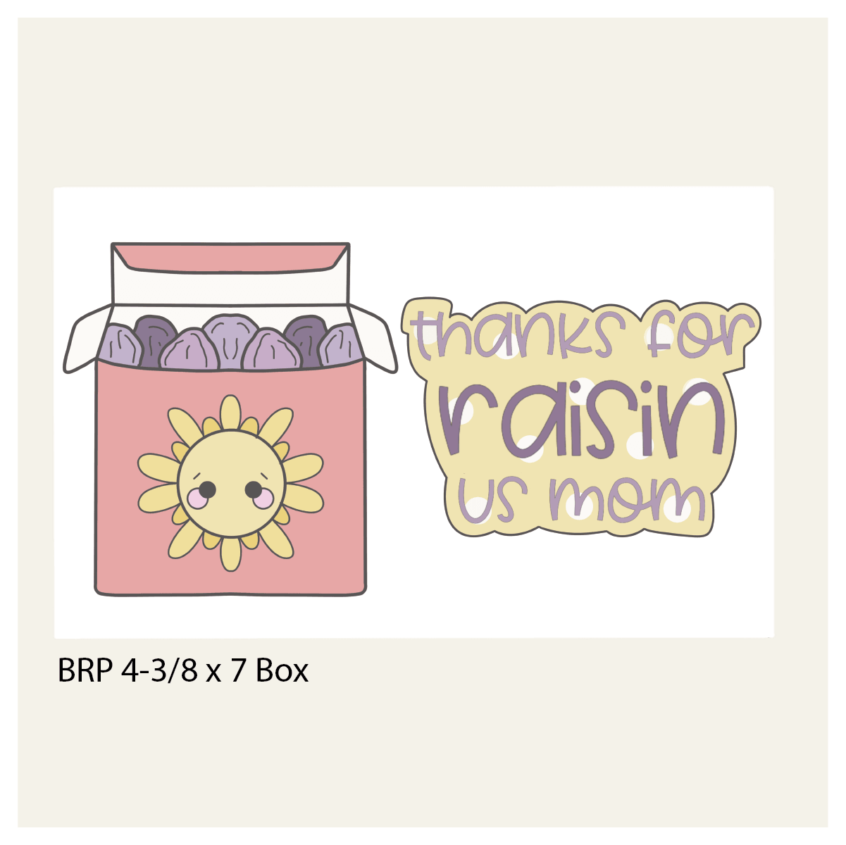 Raisin Box 2 Piece Cookie Cutter Set - Sweetleigh 