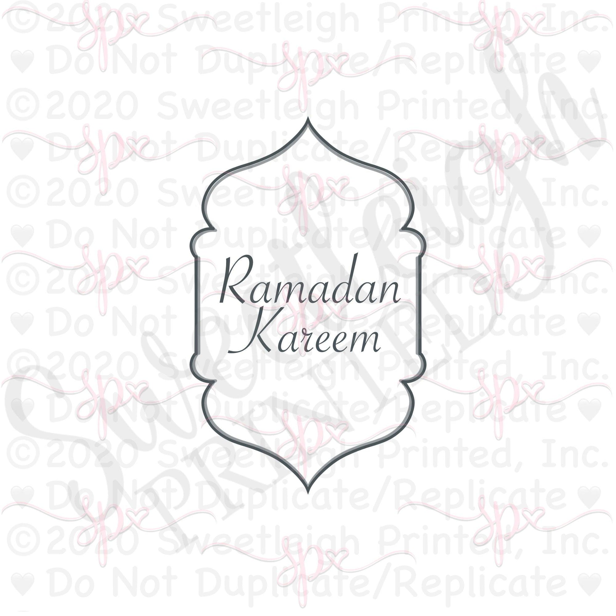 Ramadan Plaque Cookie Cutter - Sweetleigh 