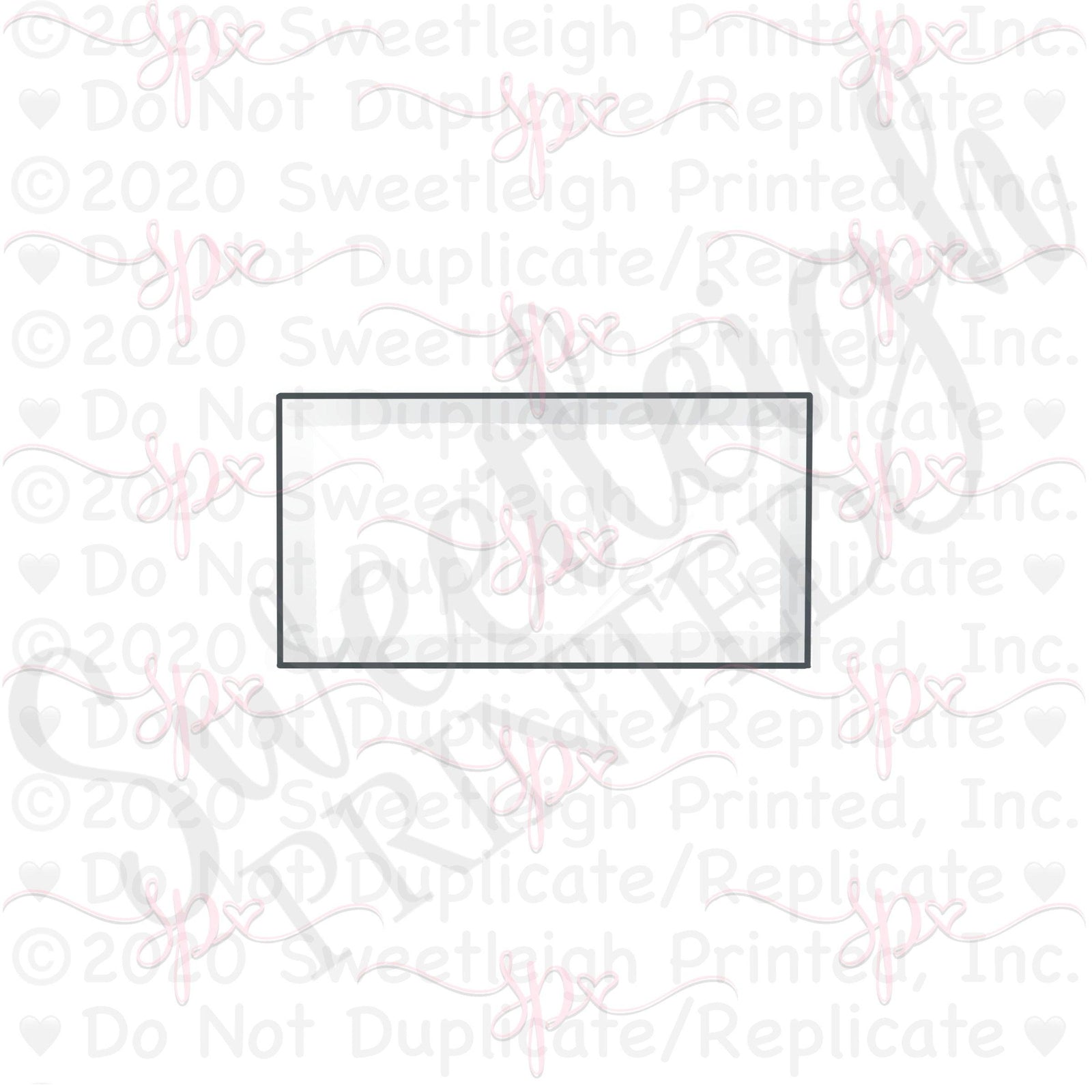 Rectangle Cookie Cutter - Sweetleigh 