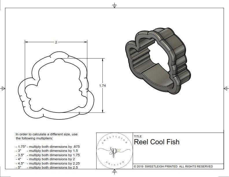 Reel Cool Fish Cookie Cutter - Sweetleigh 