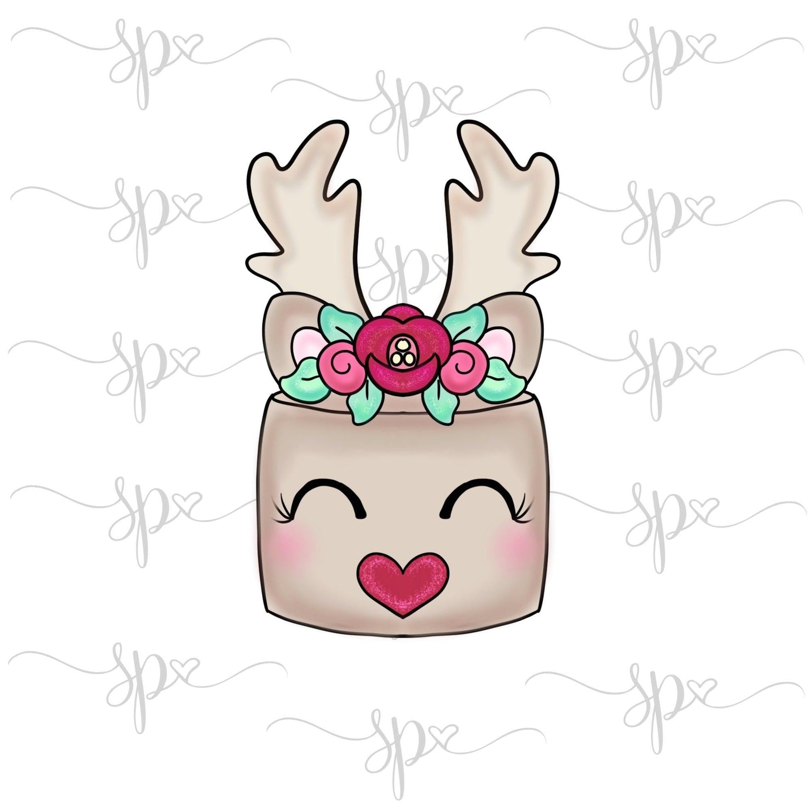 Reindeer Cake Cookie Cutter - Sweetleigh 