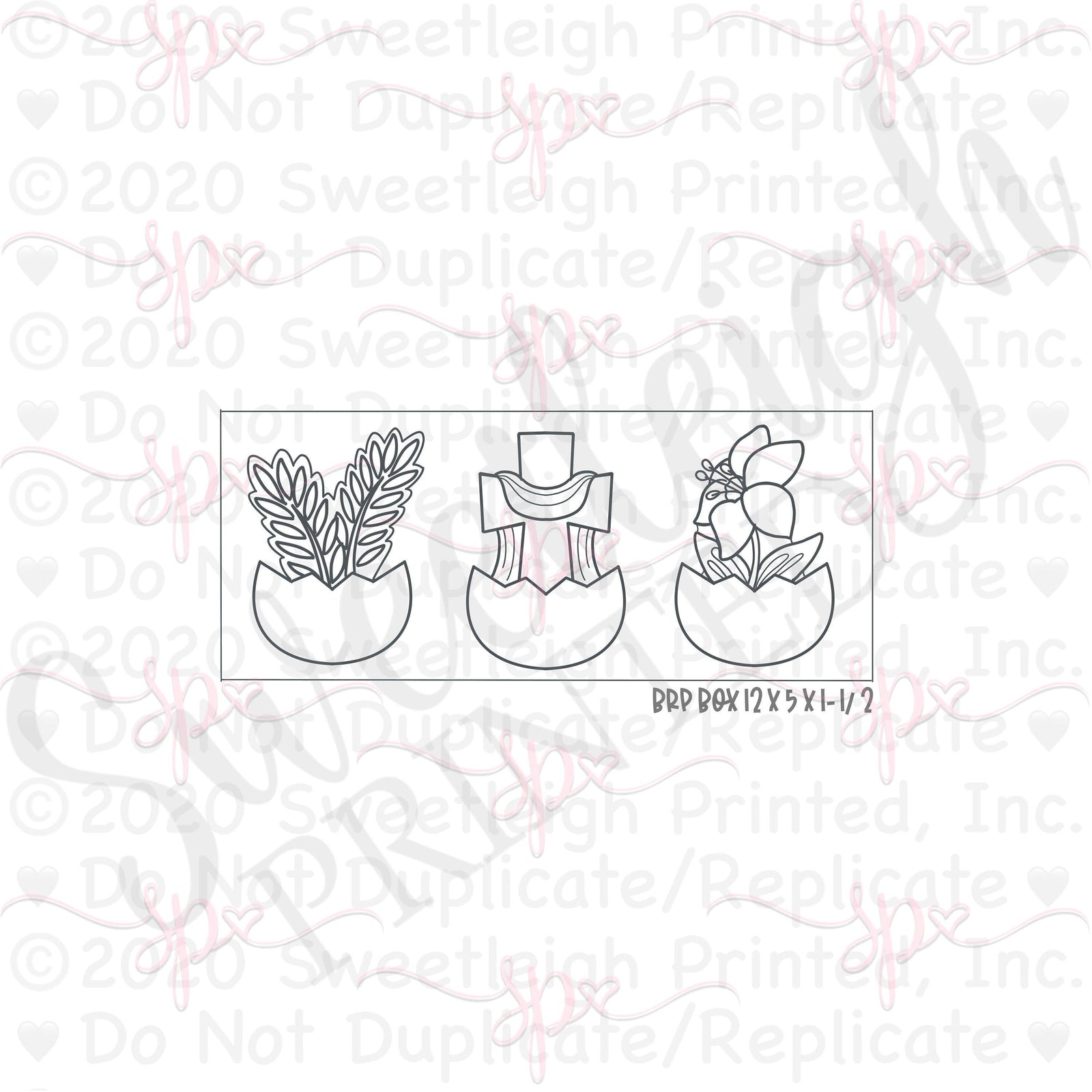 Religious Egg Cookie Cutter Set - Sweetleigh 