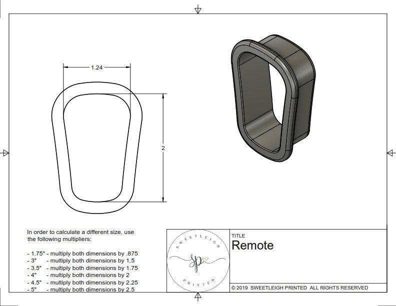 Remote Cookie Cutter - Sweetleigh 