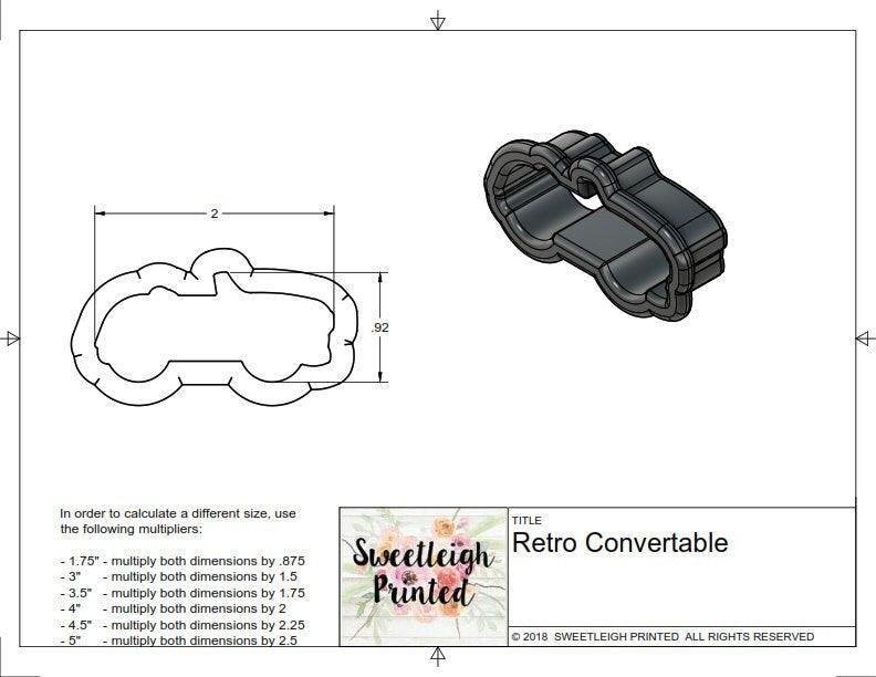 Retro Convertible Cookie Cutter - Sweetleigh 