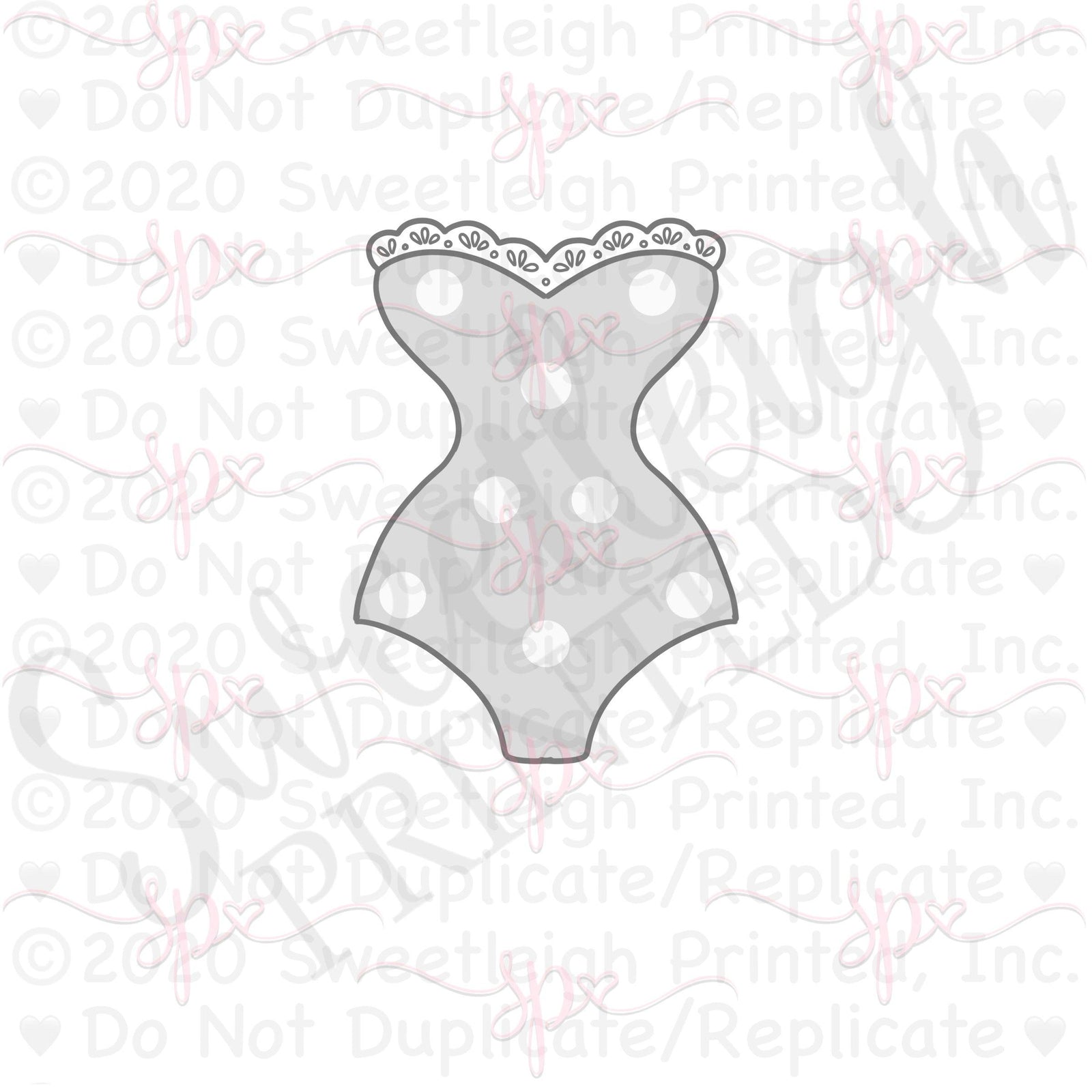 Retro Swimsuit Cookie Cutter - Sweetleigh 