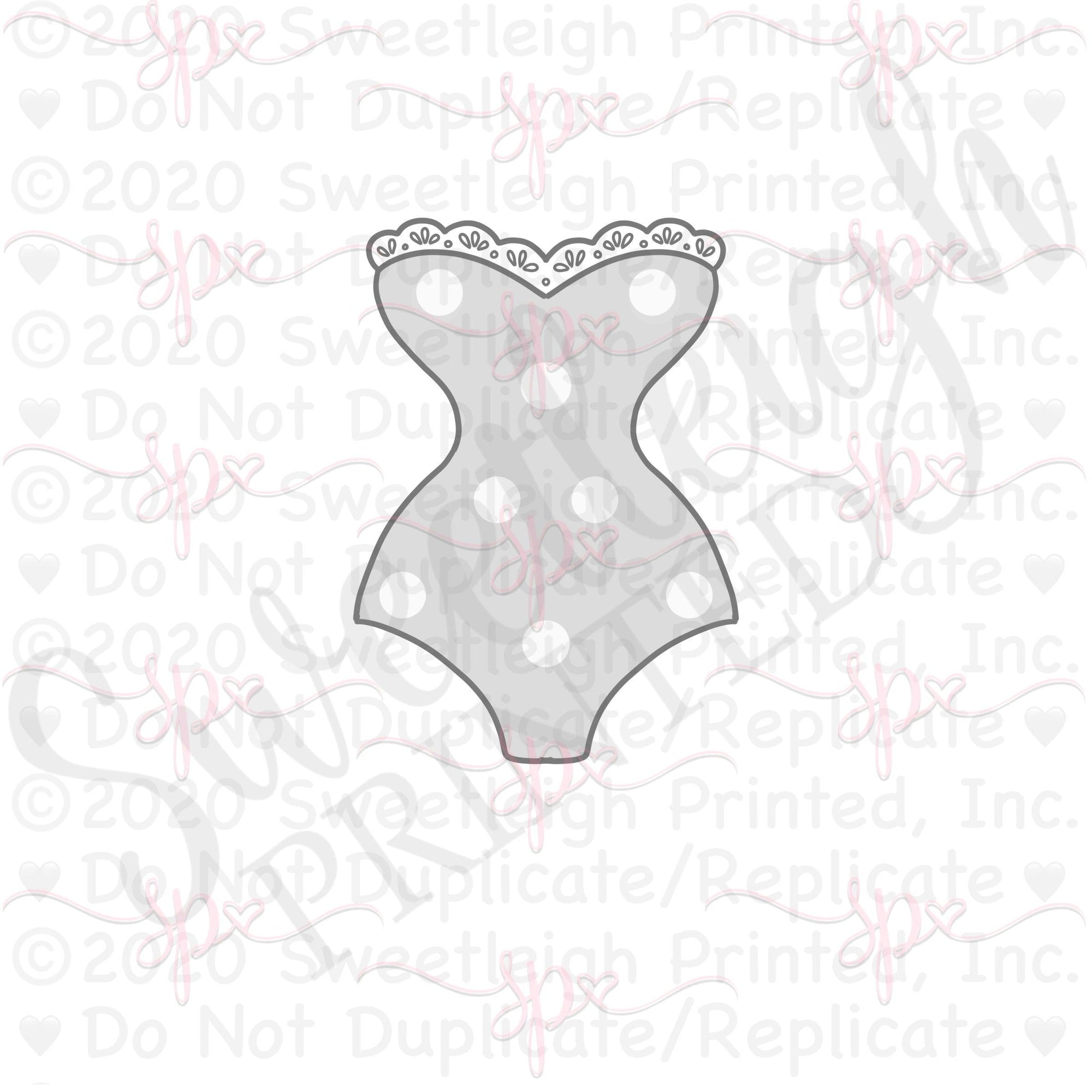 Retro Swimsuit Cookie Cutter - Sweetleigh 