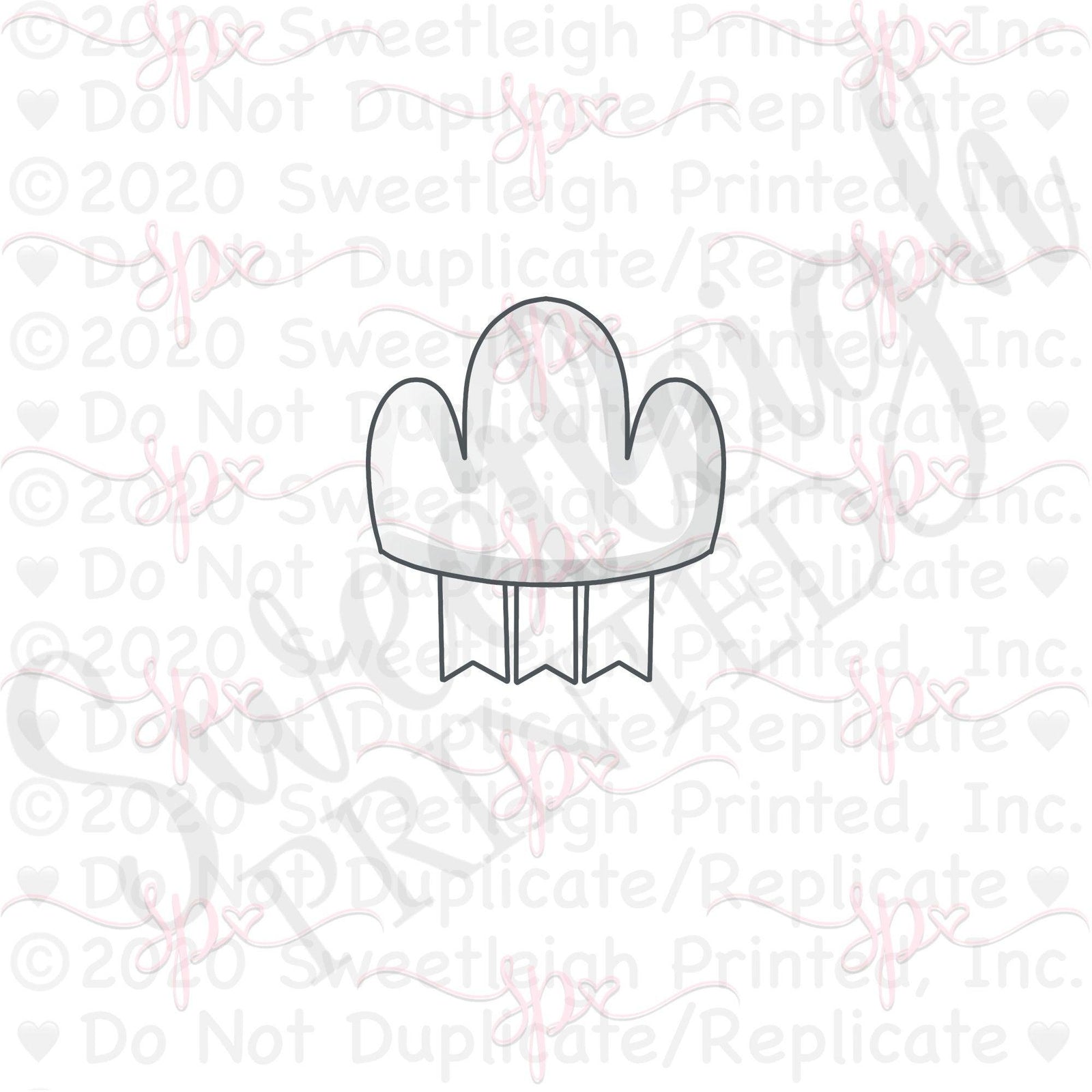 Ribbon Cloud Cookie Cutter - Sweetleigh 