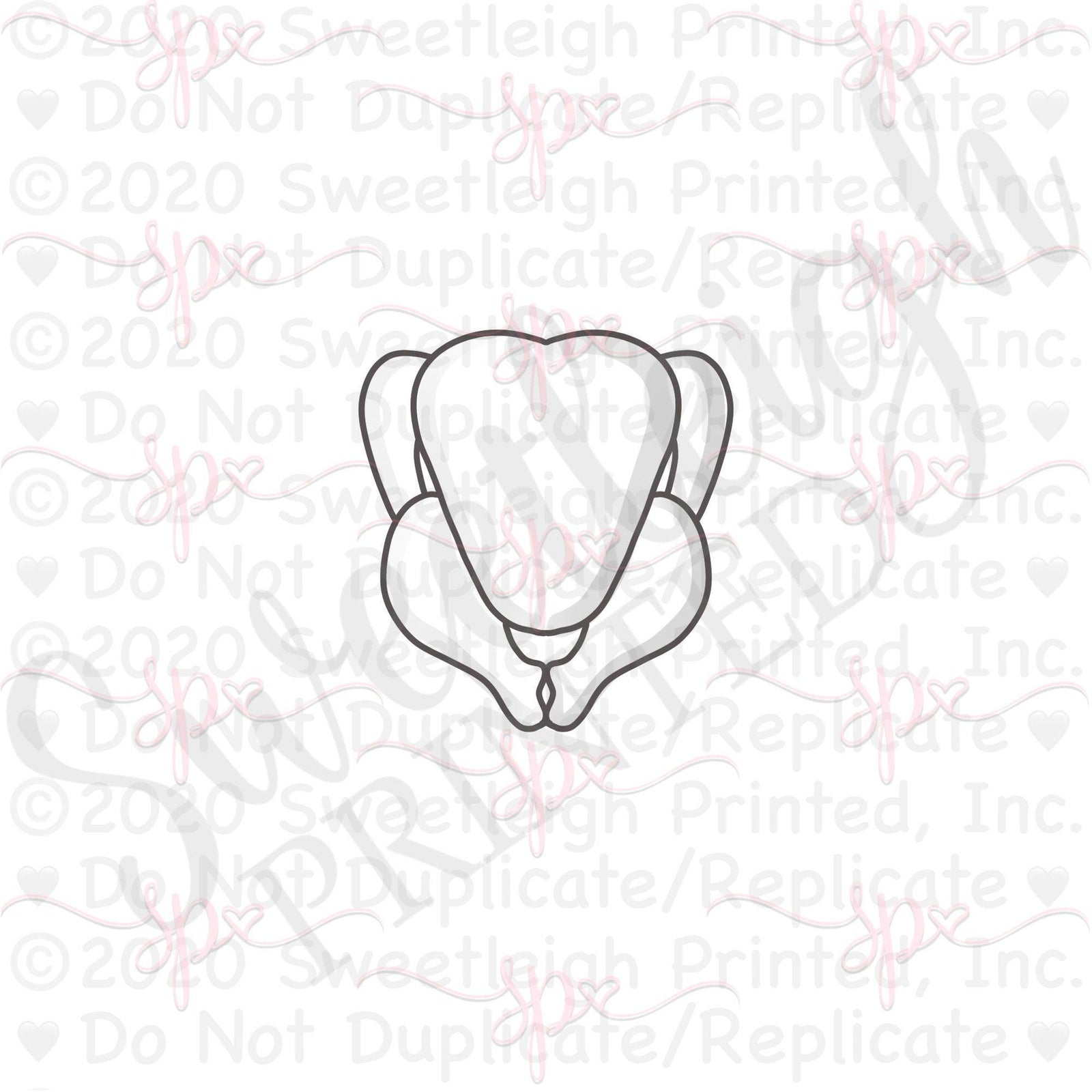 Roast Turkey Cookie Cutters - Sweetleigh 