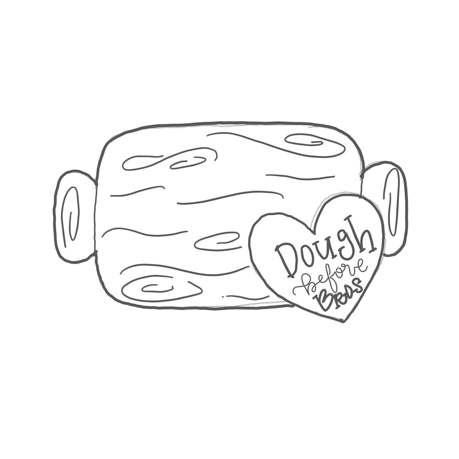 Rolling Pin with Heart Cookie Cutter - Sweetleigh 