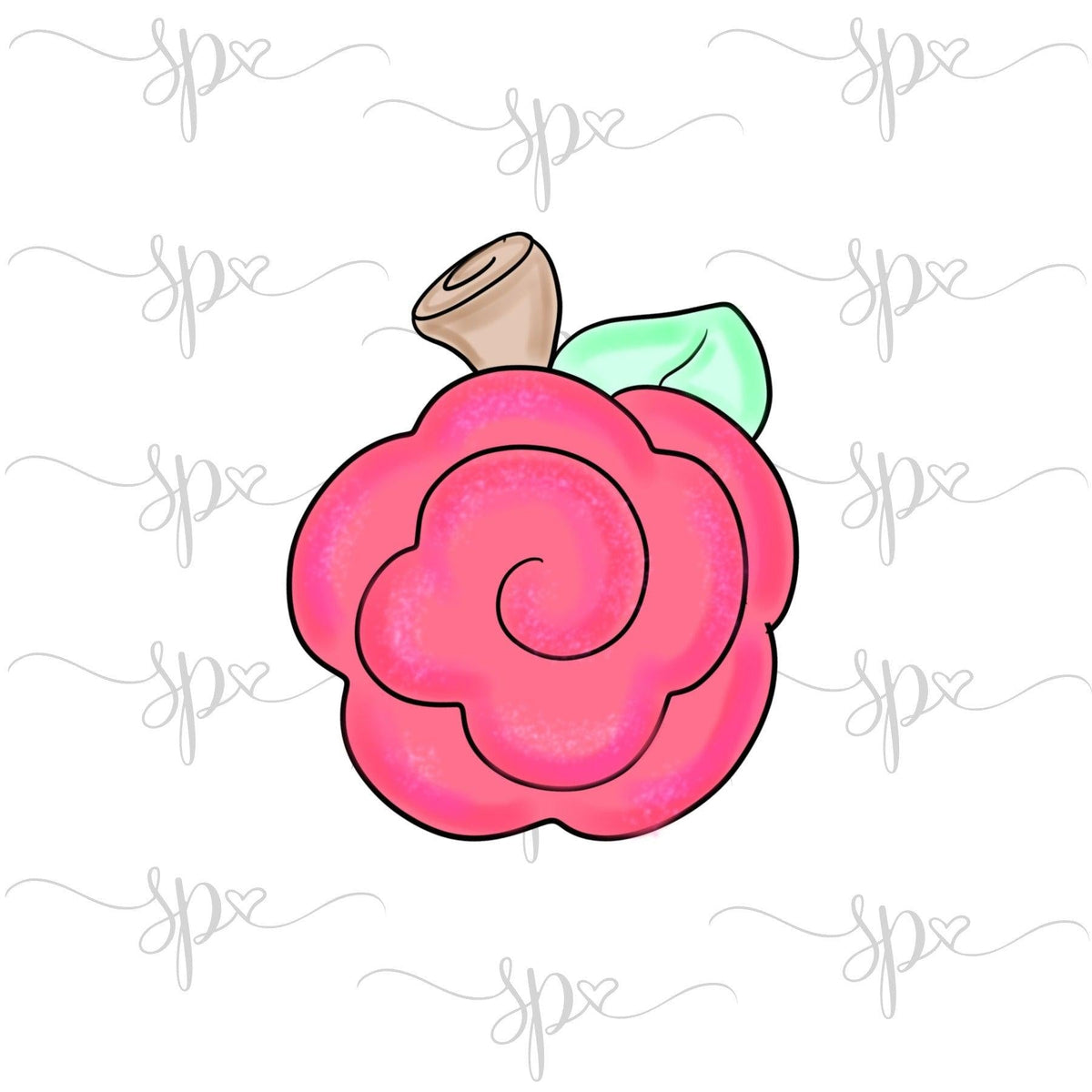 Rose Apple Cookie Cutter - Sweetleigh 