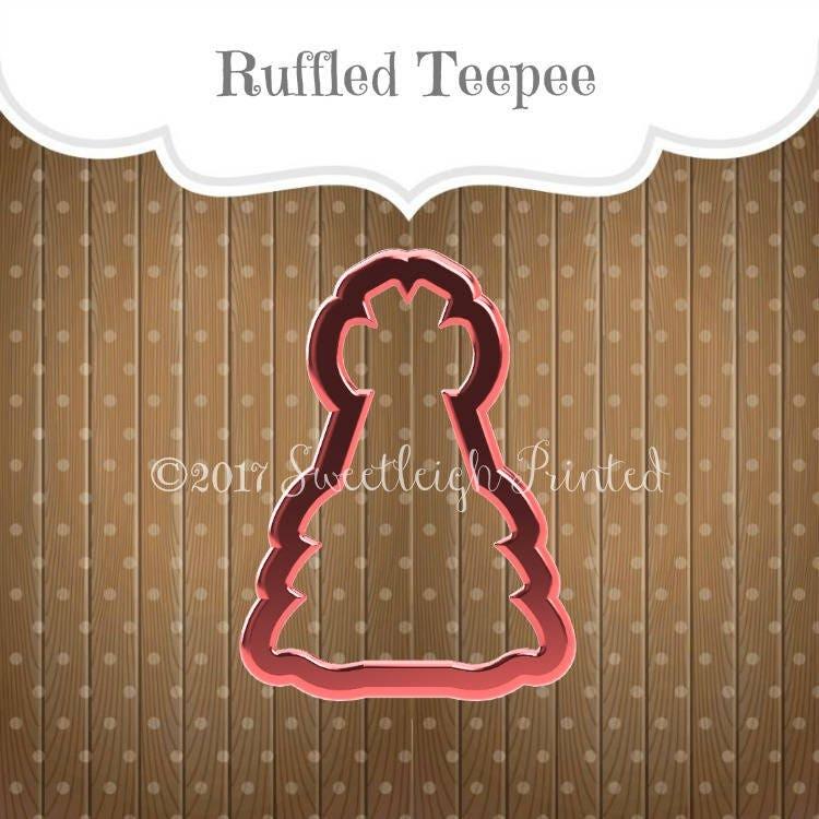 Ruffled Teepee Cookie Cutter - Sweetleigh 