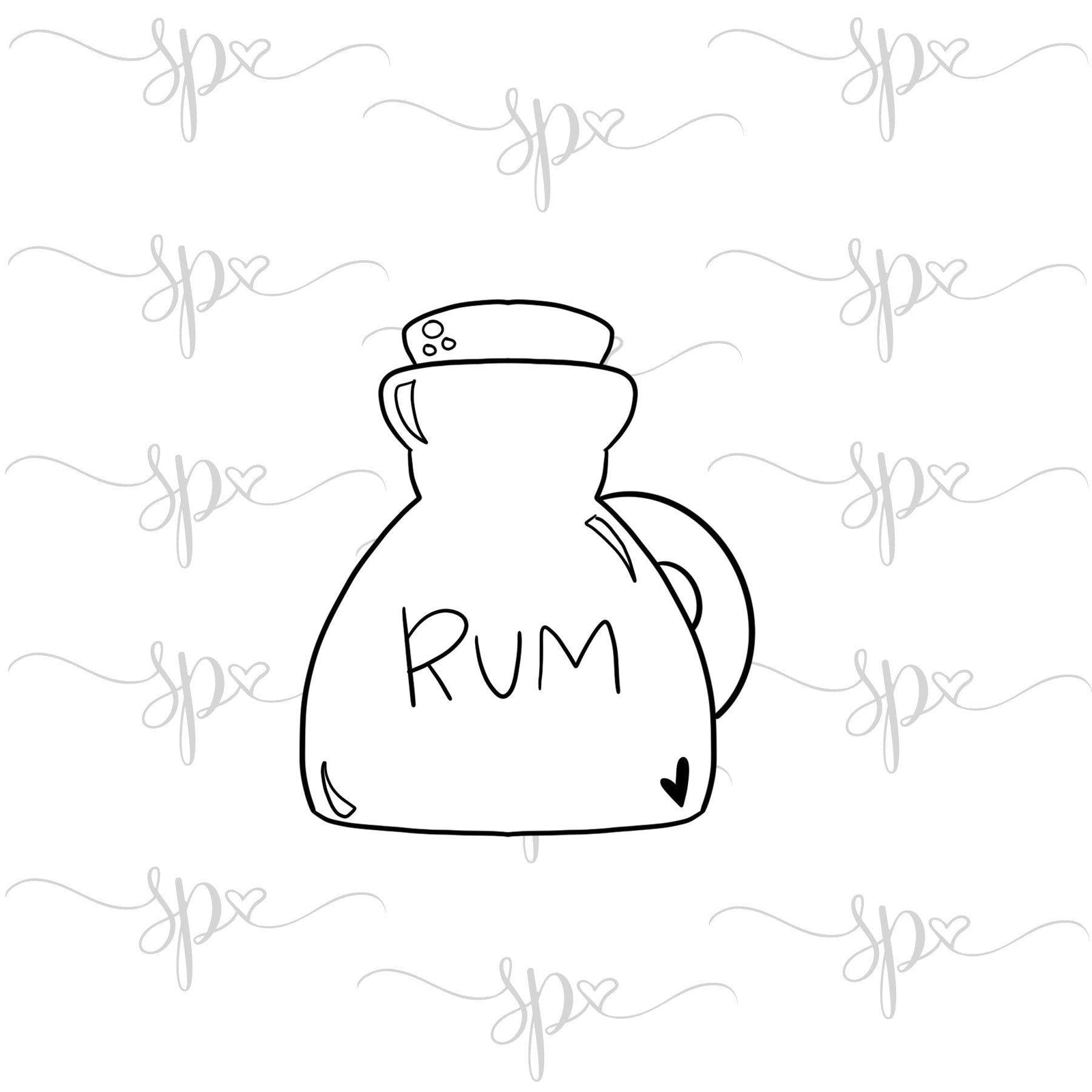 Rum Jug Cookie Cutter - Sweetleigh 