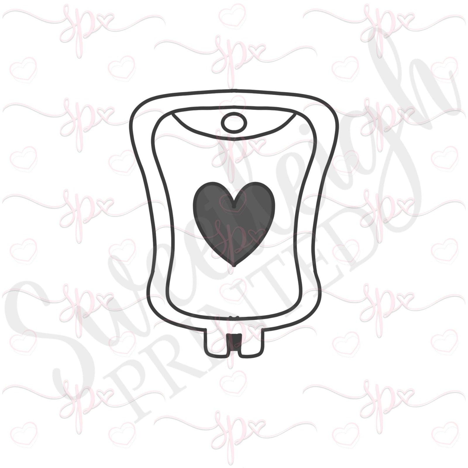 Saline Bag Cookie Cutter - Sweetleigh 