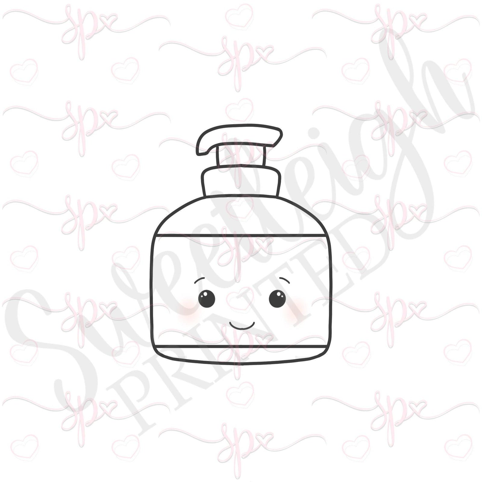 Sanitizer 2 Cookie Cutter - Sweetleigh 