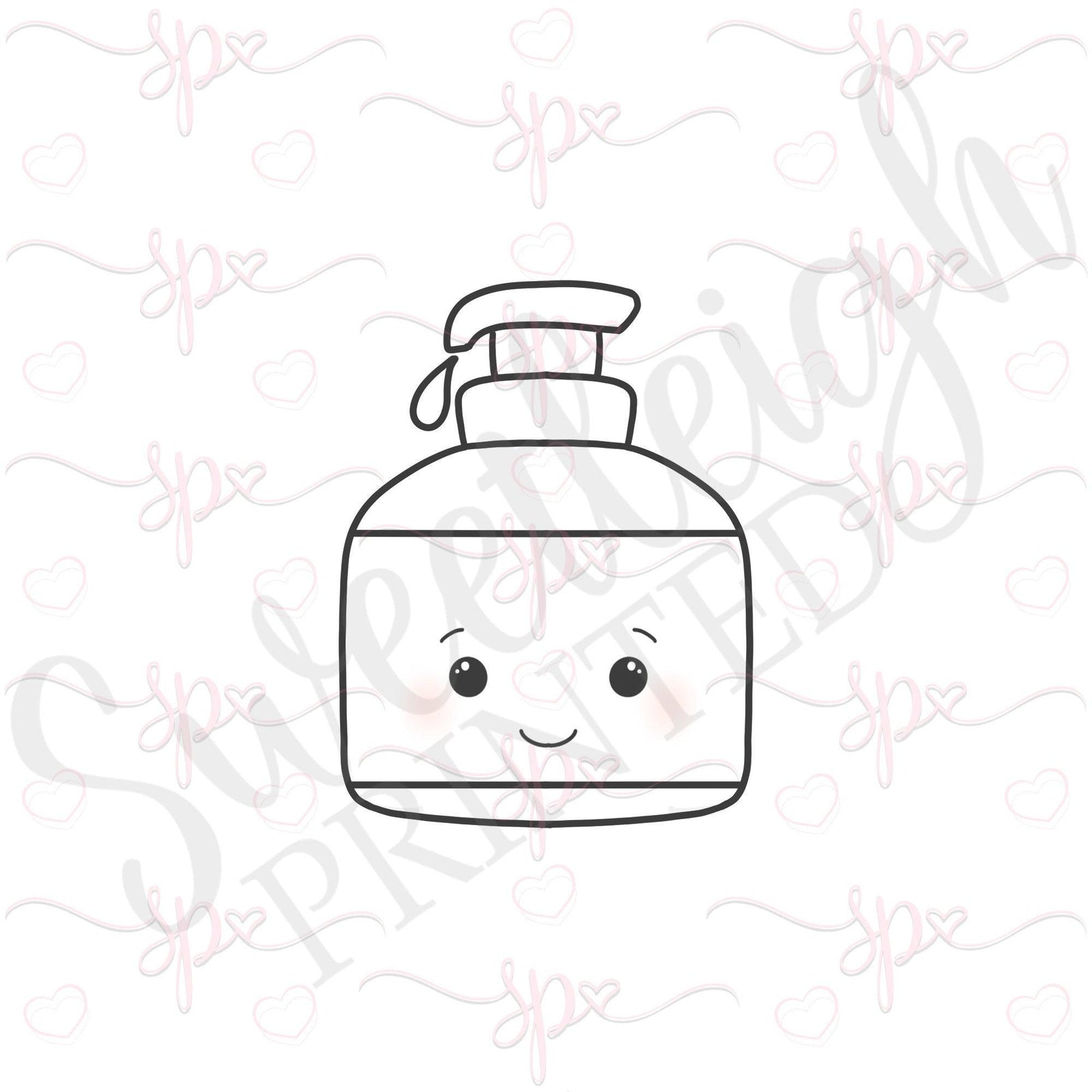 Sanitizer Cookie Cutter - Sweetleigh 