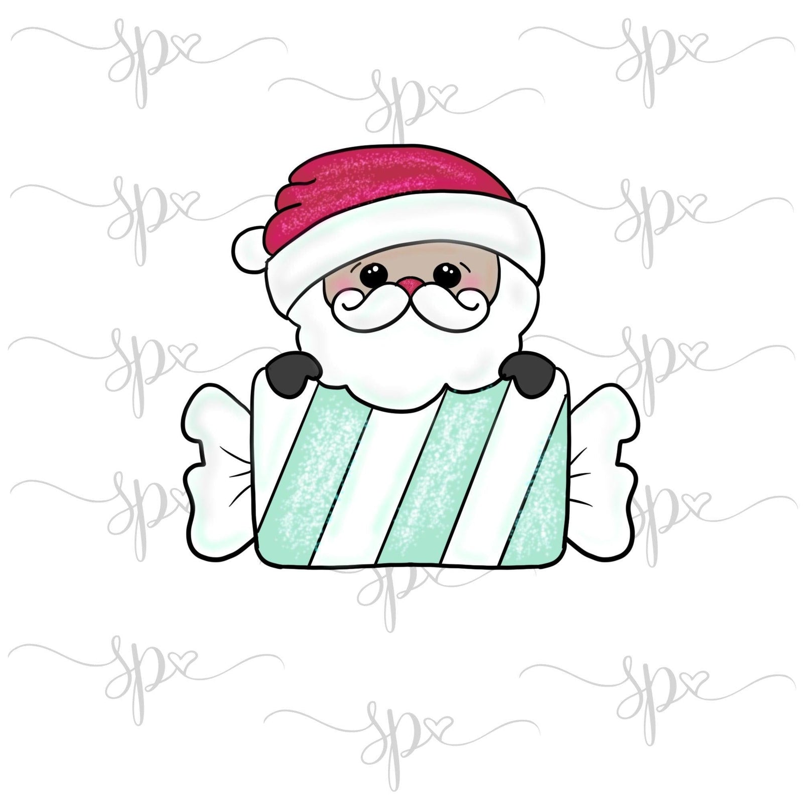 Santa Claus Candy Plaque™ Cookie Cutter - Sweetleigh 