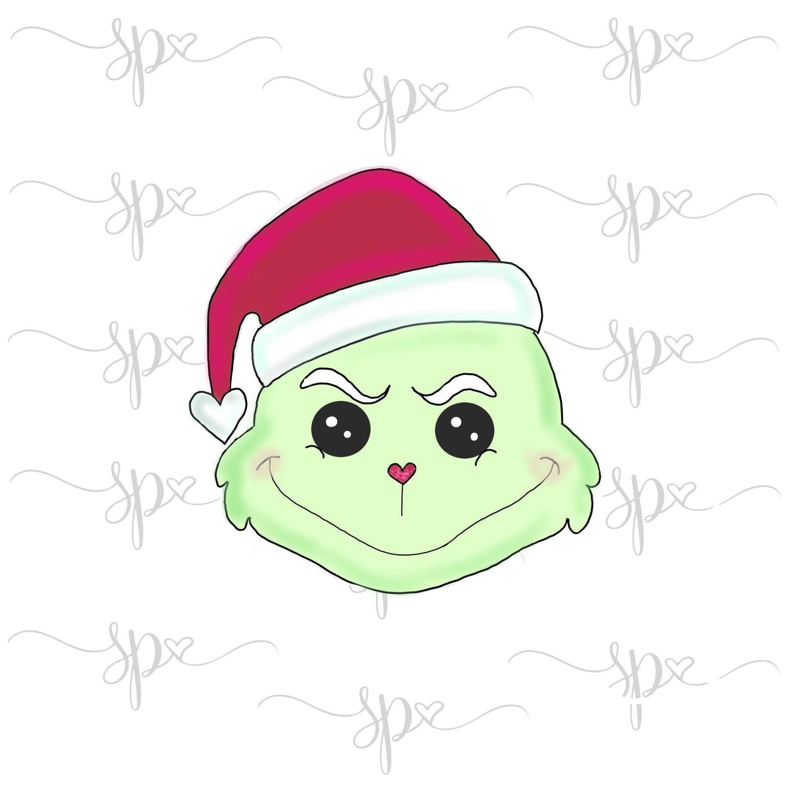 Santa Grinchy Cookie Cutter - Sweetleigh 
