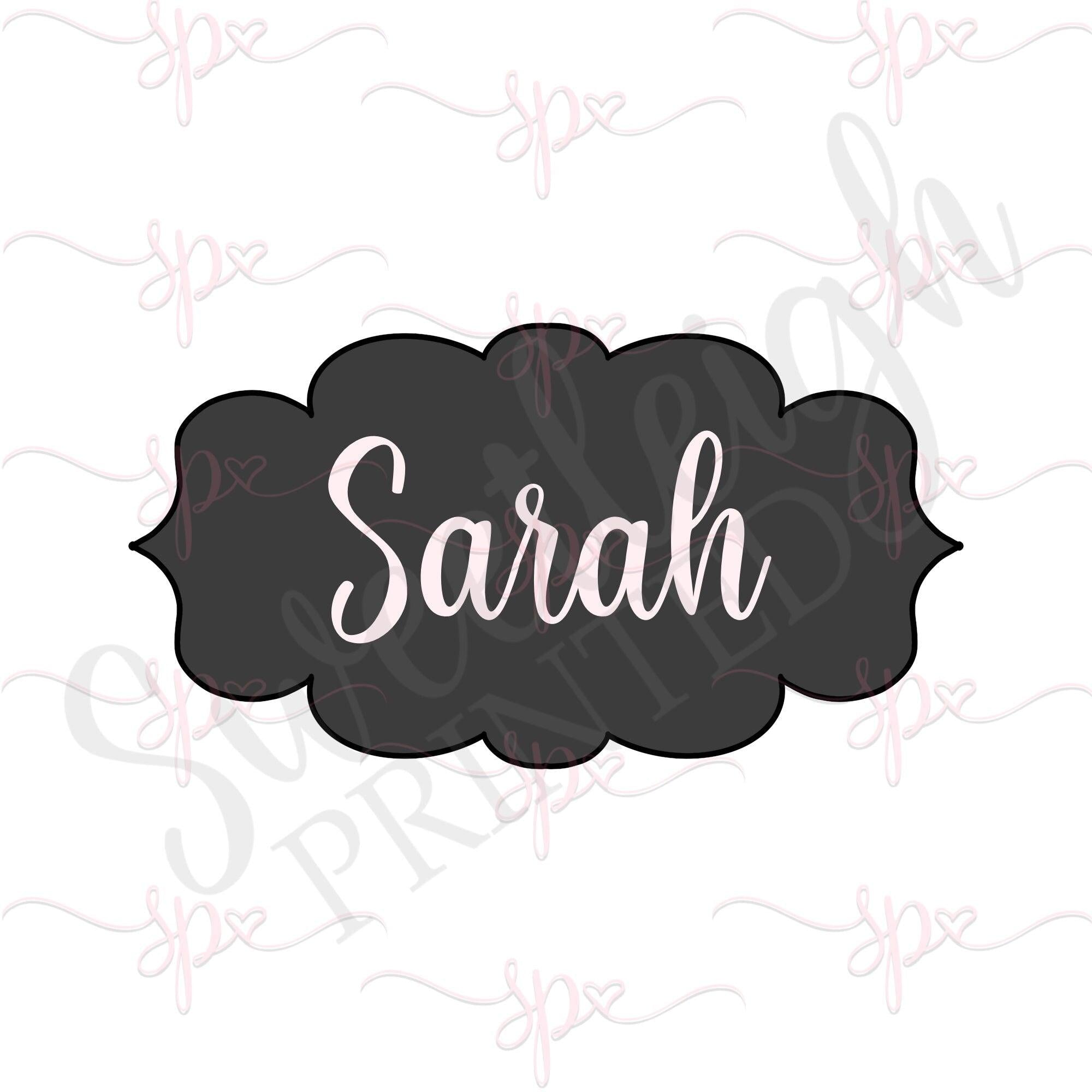 Sarah Plaque Cookie Cutter - Sweetleigh 