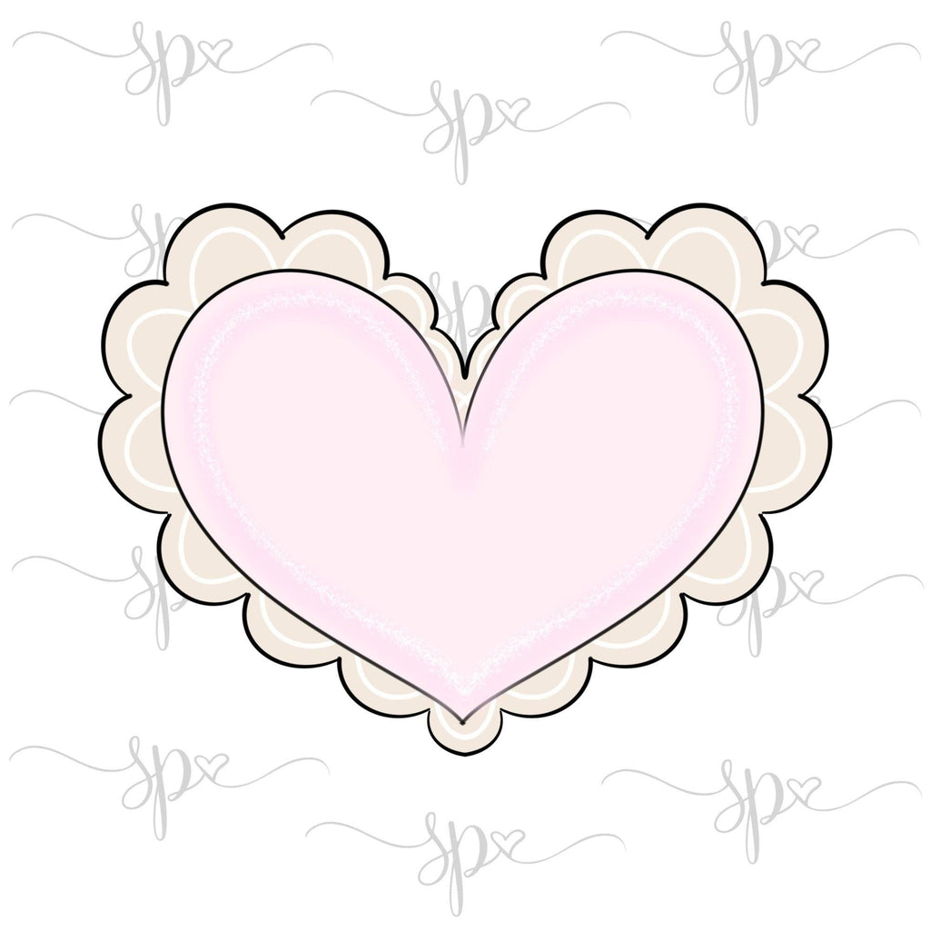 Scalloped Heart Cookie Cutter – PinkyPrintsCo