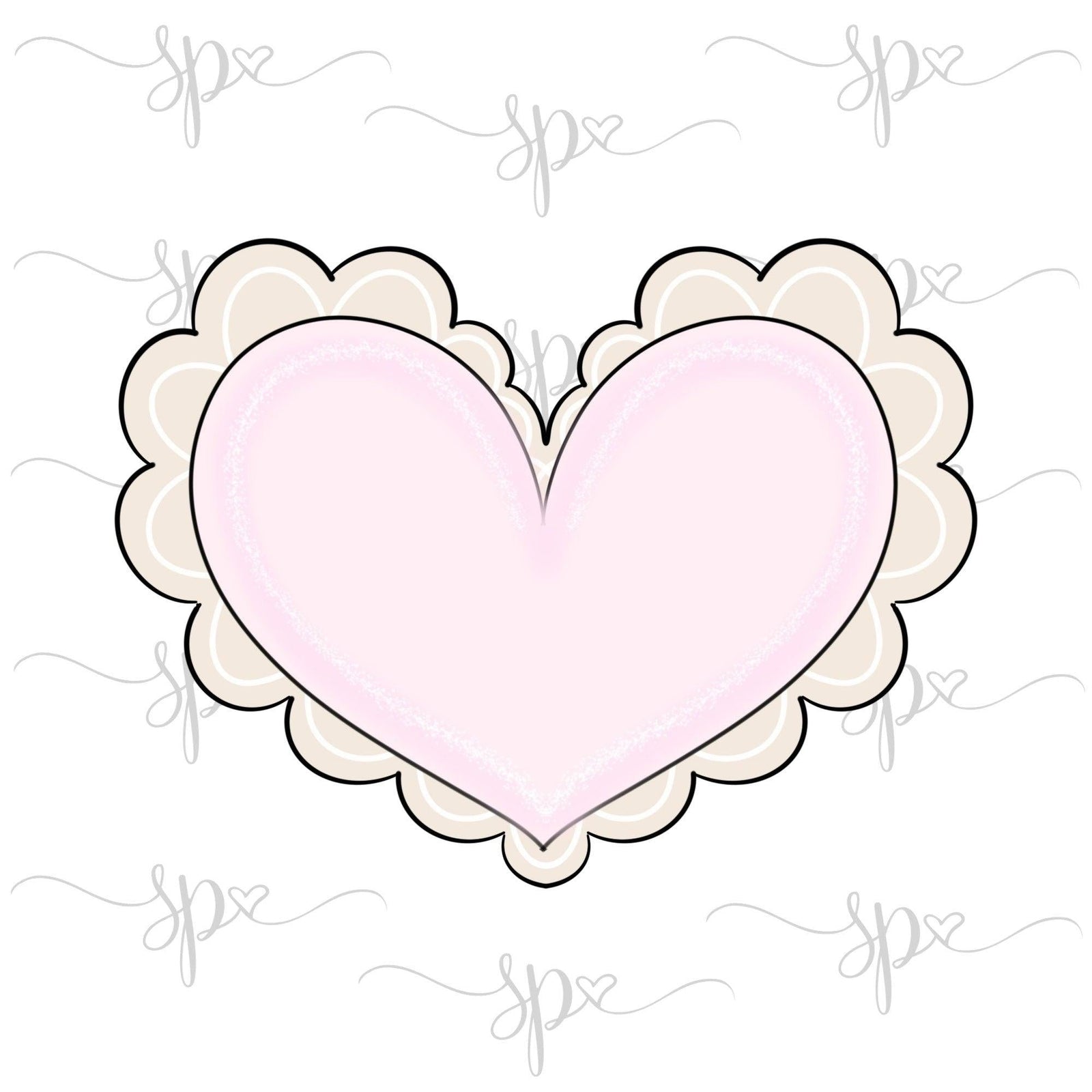 Scalloped Heart Cookie Cutter - Sweetleigh 