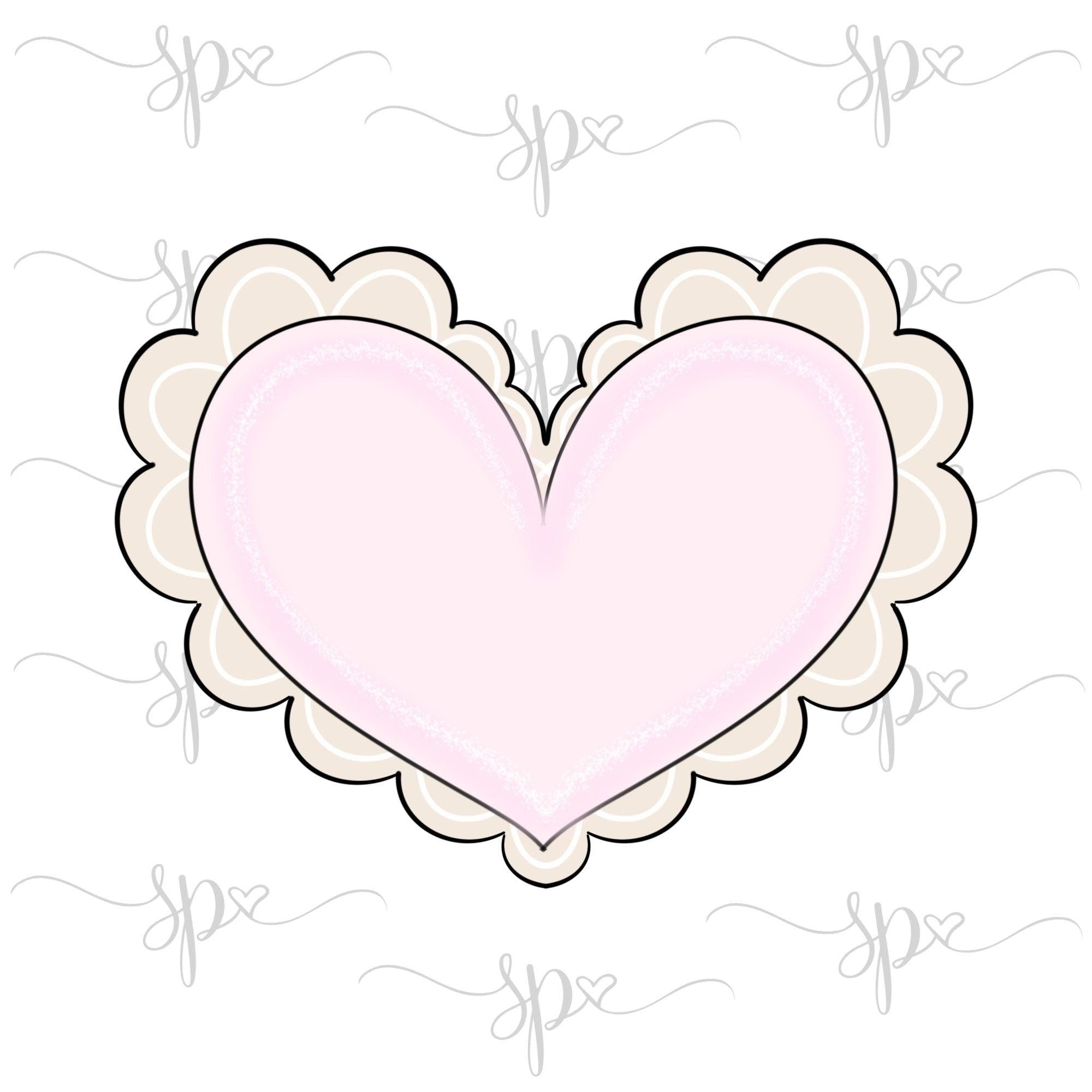 Scalloped Heart Cookie Cutter - Sweetleigh 