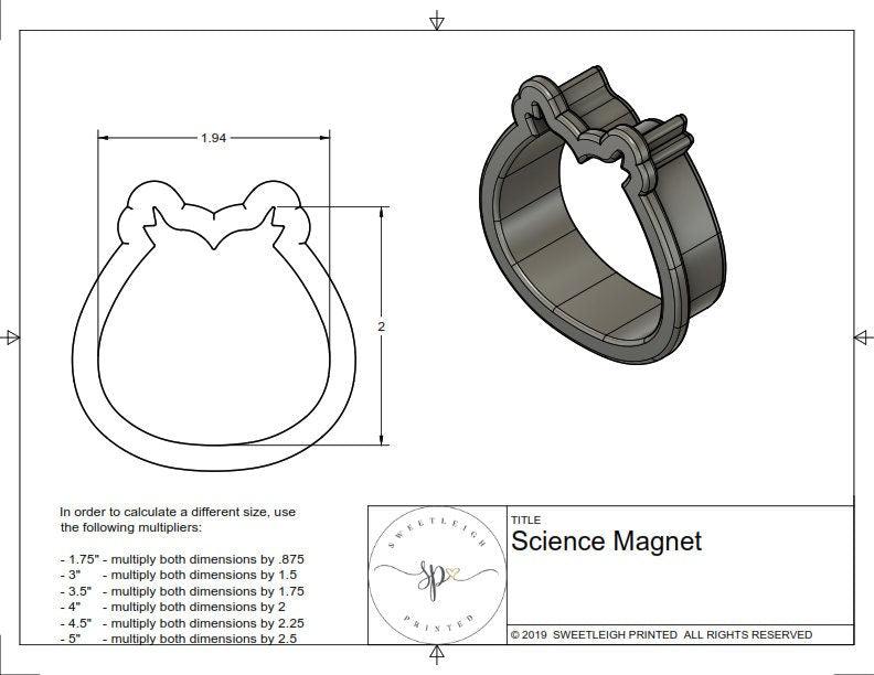 Science Magnet Cookie Cutter - Sweetleigh 