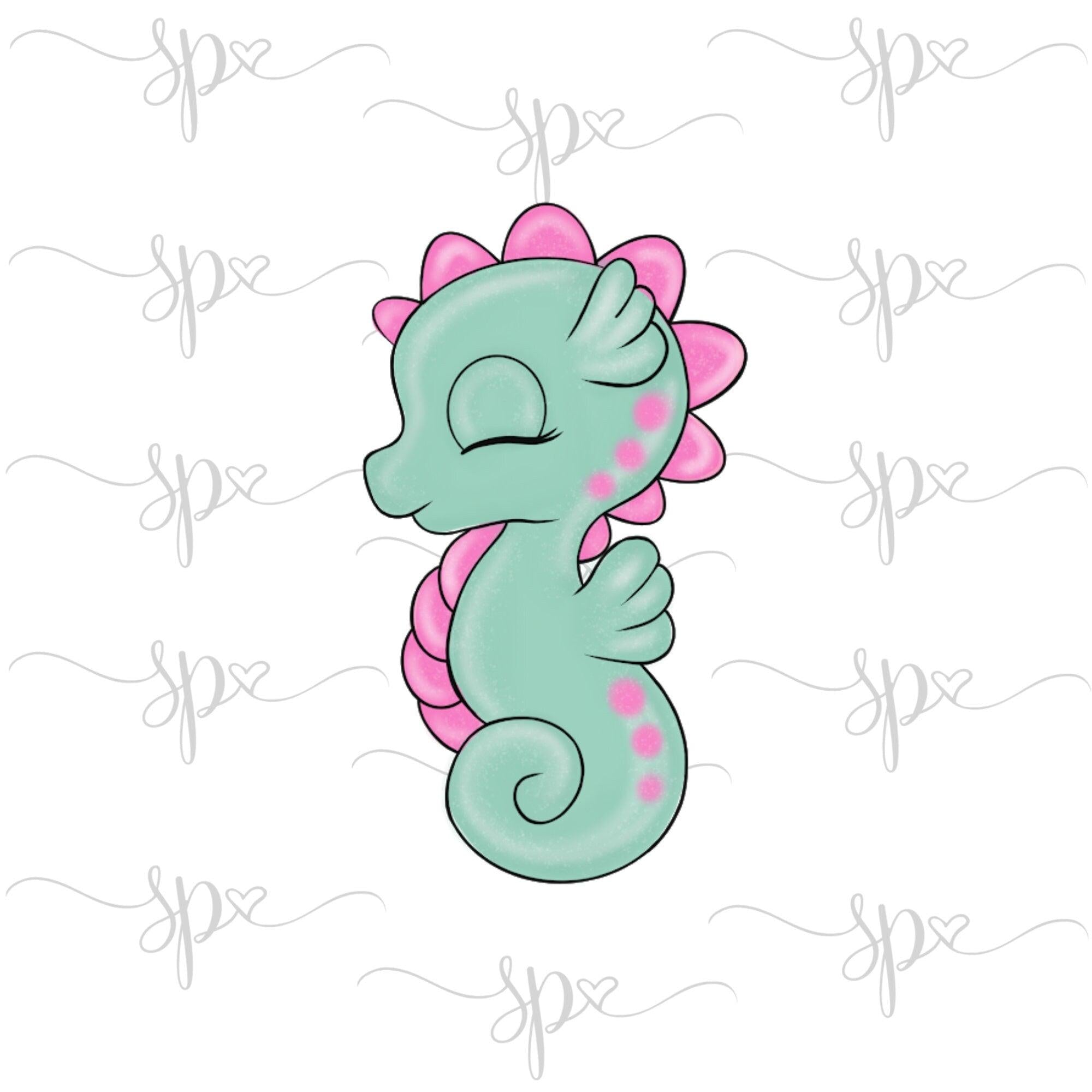 Seahorse 2 Cookie Cutter by Lady Milkstache - Sweetleigh 