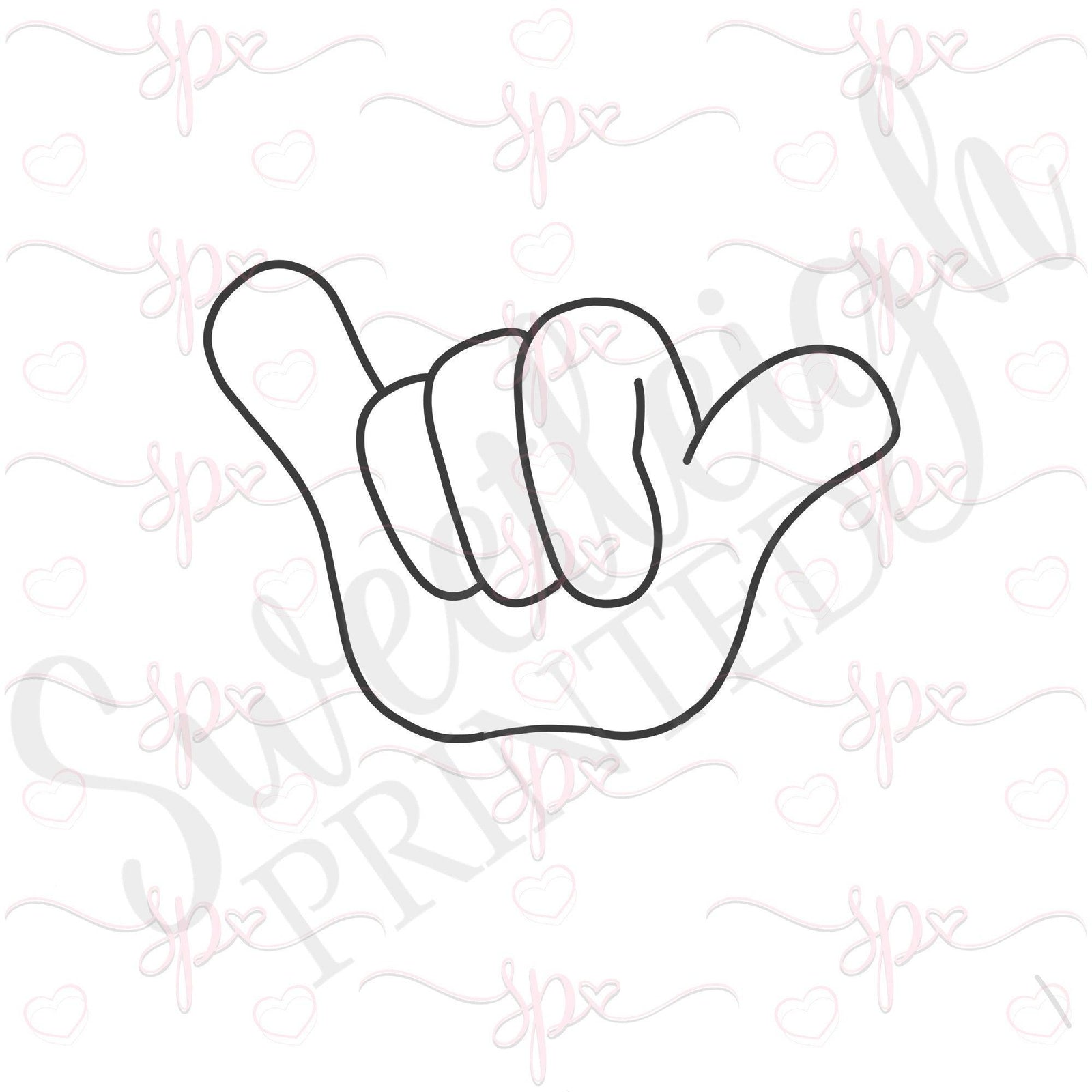 Shaka Hand Cookie Cutter - Sweetleigh 