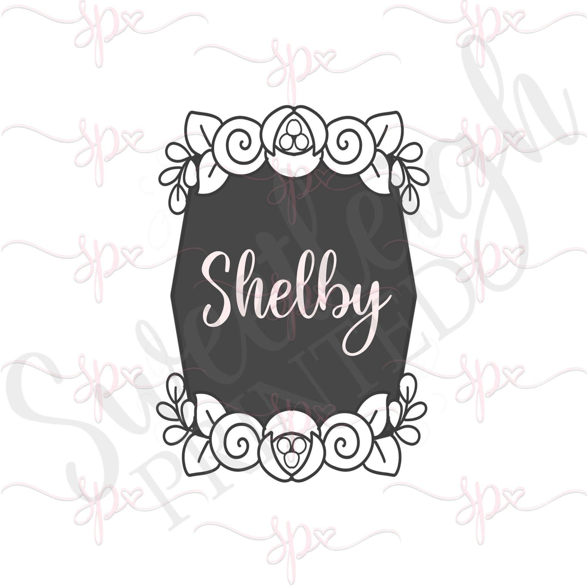 Shelby Plaque Cookie Cutter - Sweetleigh 