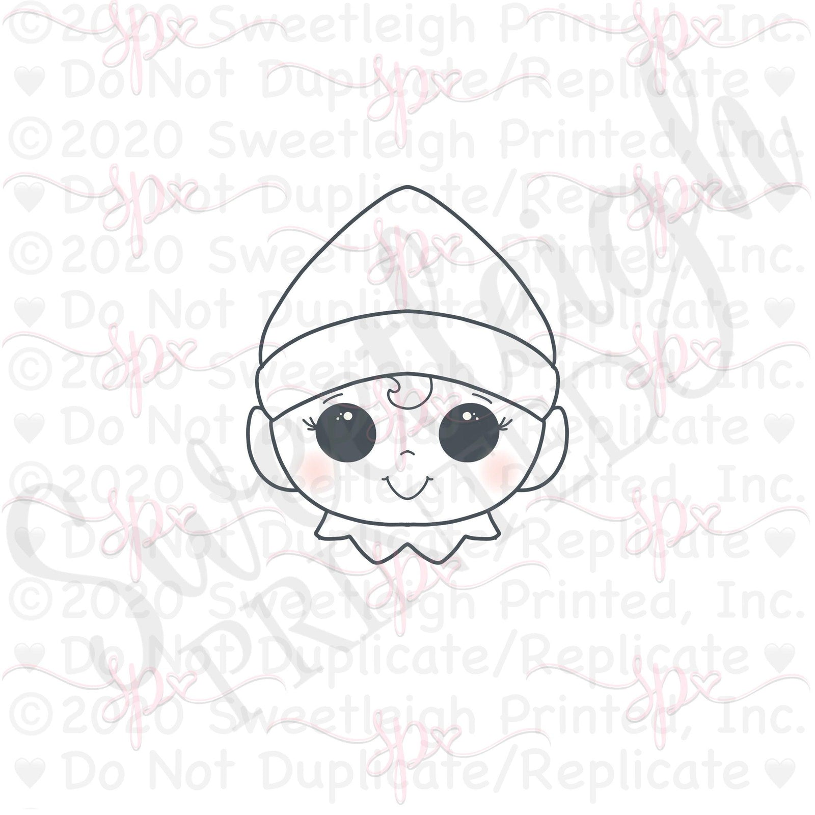 Shelf Elf Face Cookie Cutter - Sweetleigh 