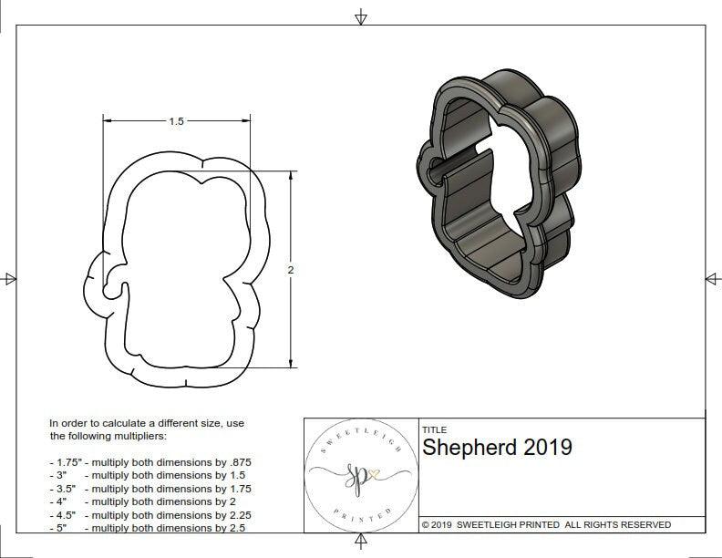 Shepherd 2019 Cookie Cutter - Sweetleigh 