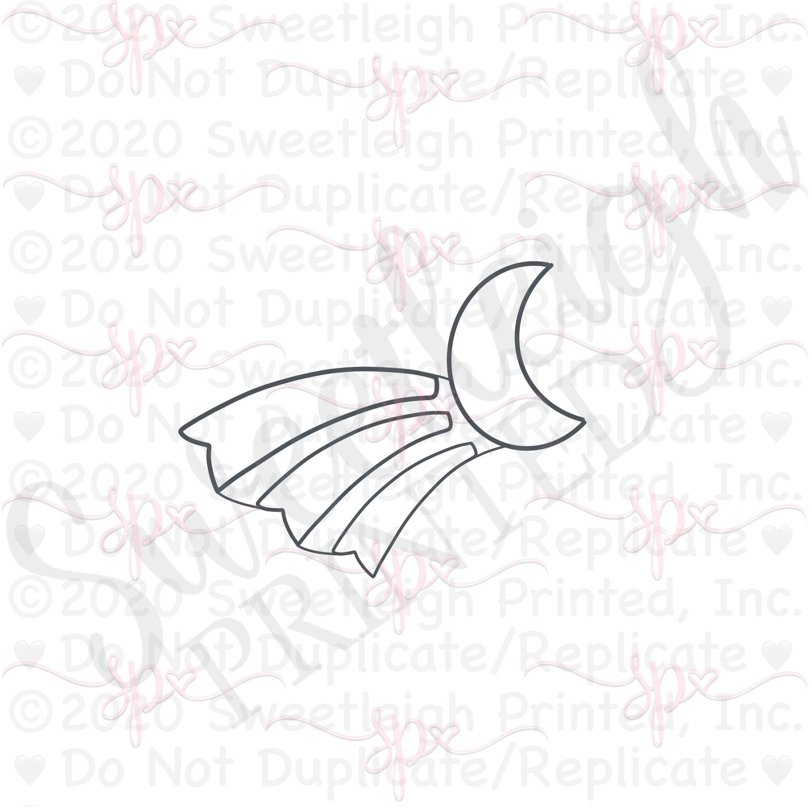 Shooting Moon Cookie Cutter - Sweetleigh 