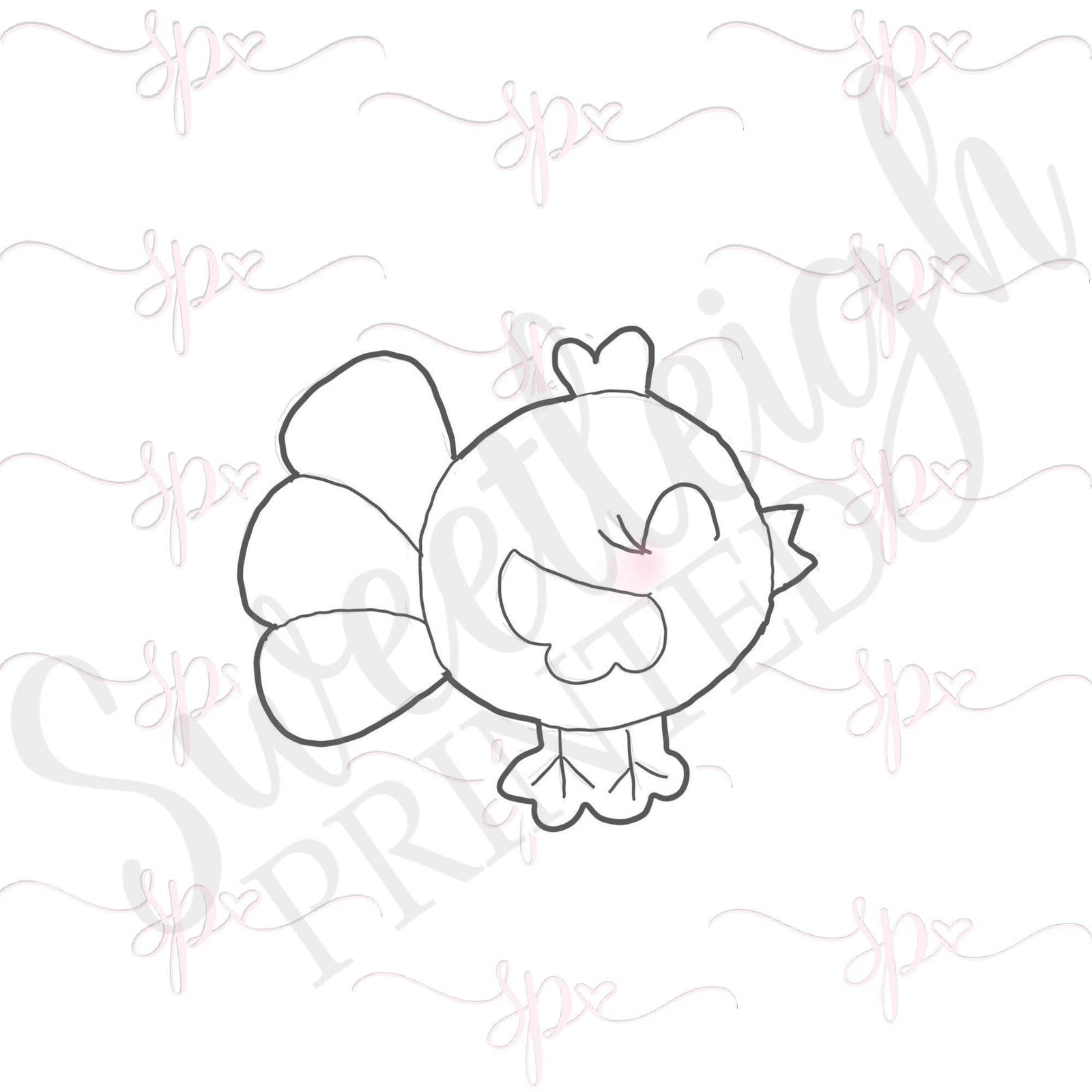 Side Chick Cookie Cutter - Sweetleigh 