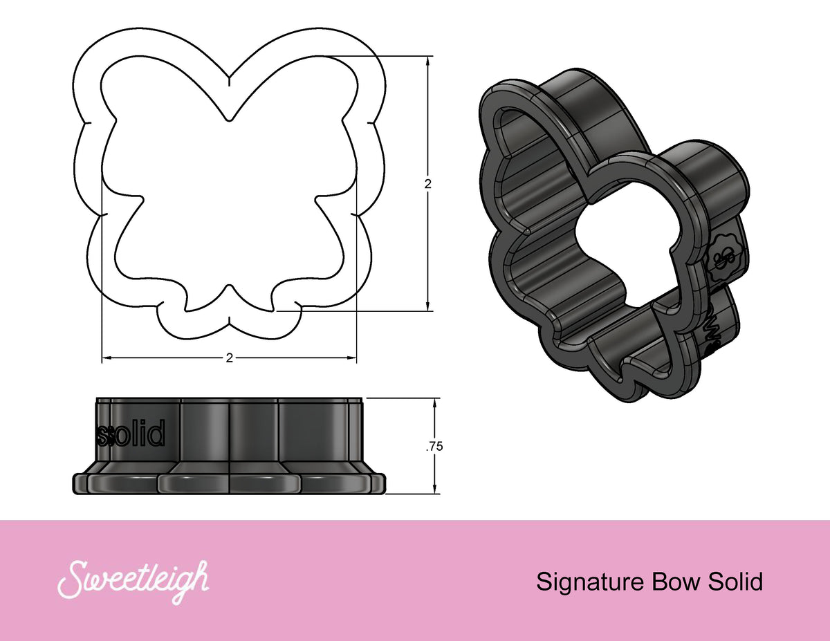 Signature Bow Cookie Cutter