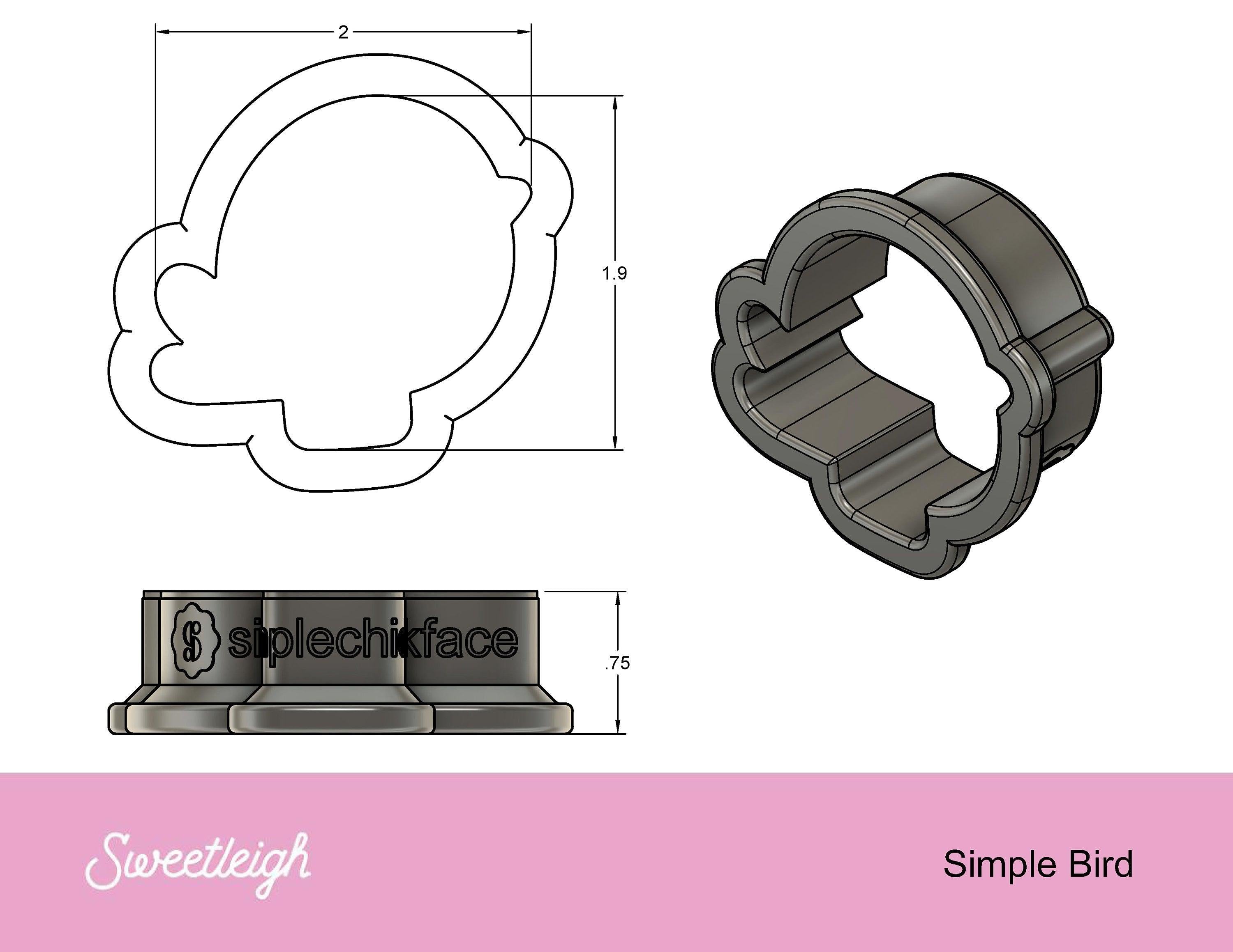 Sprinkle Cloud With or Without Moon & Star Cookie Cutter - Sweetleigh