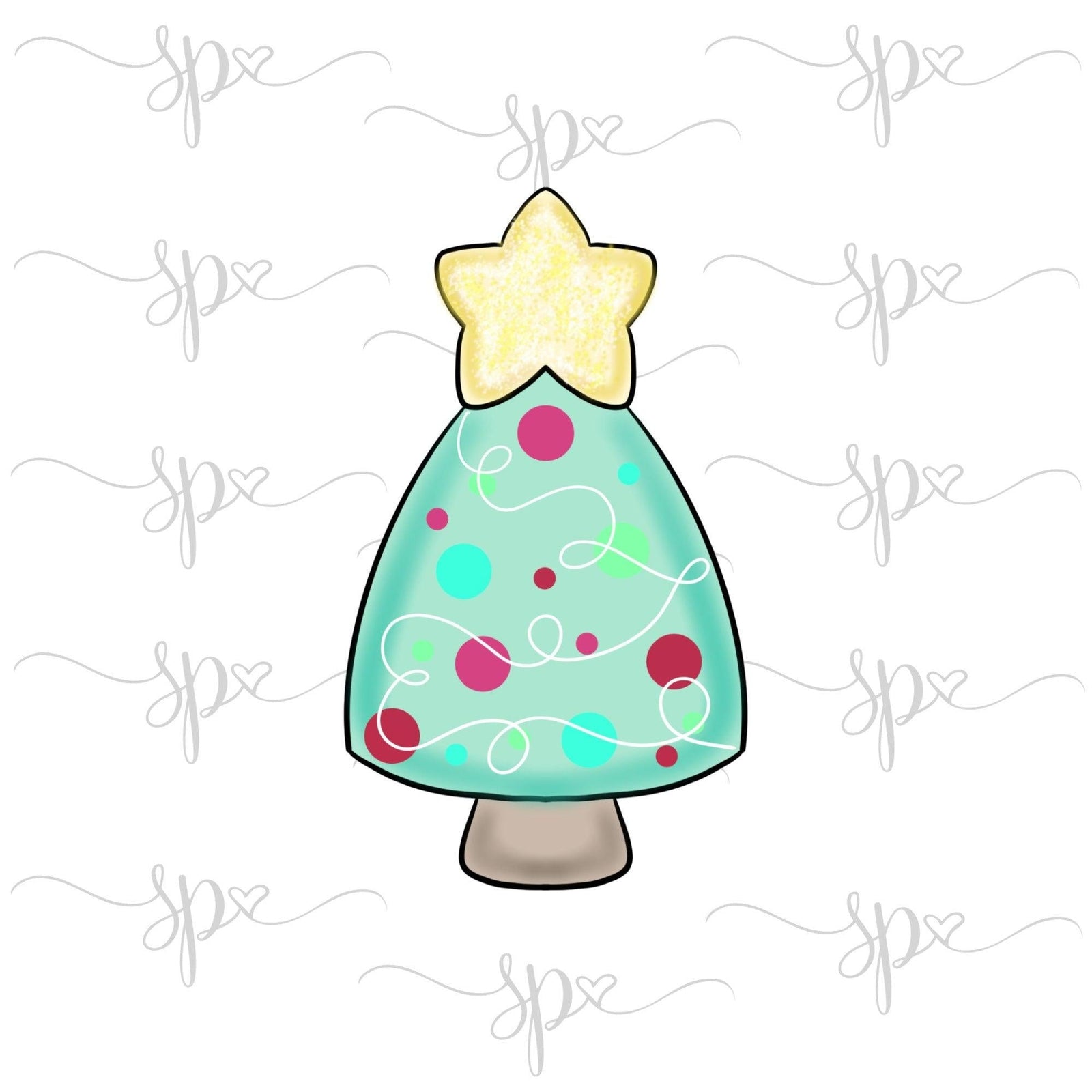 Simple Christmas Tree Cookie Cutter - Sweetleigh 