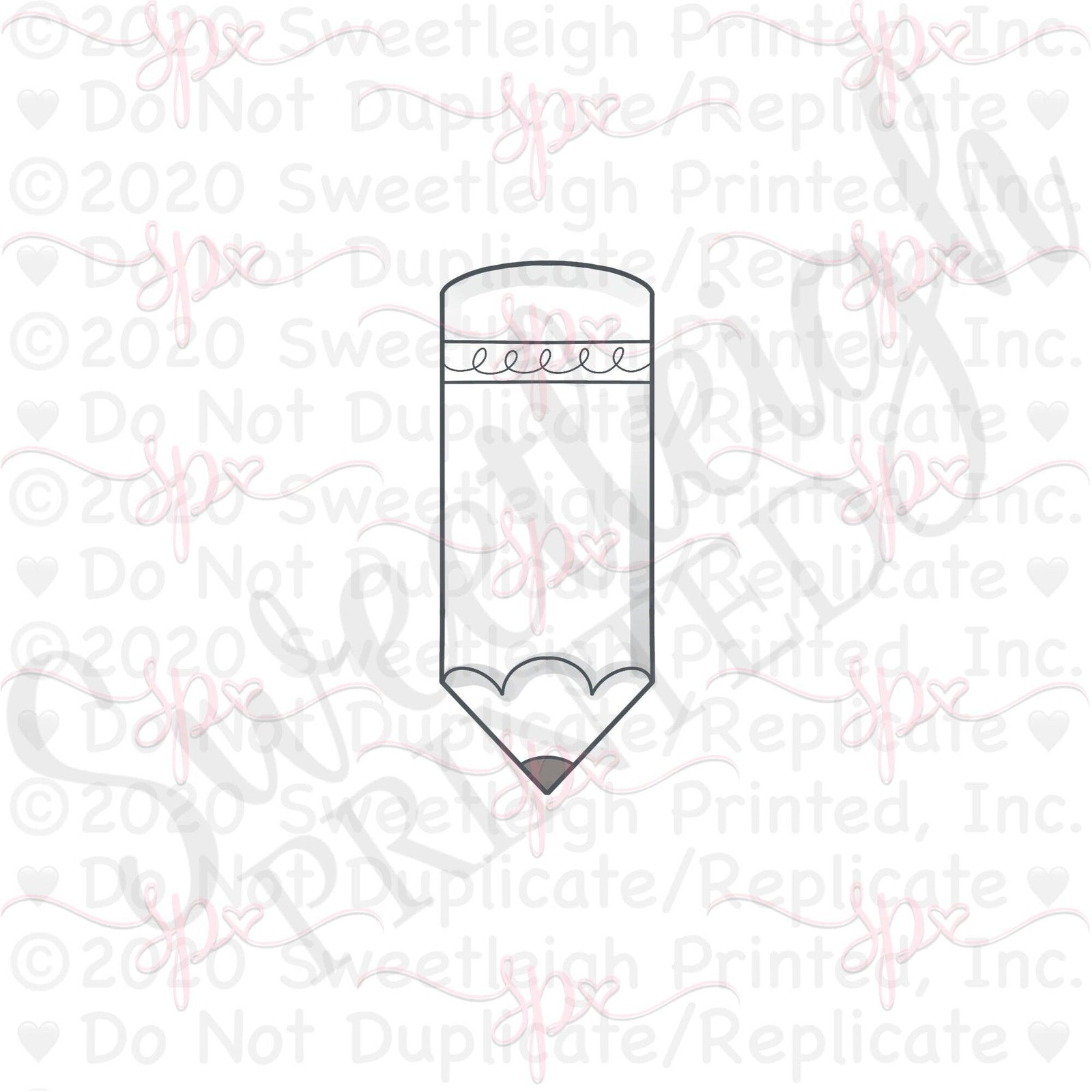 Simple Pencil Cookie Cutter - Sweetleigh 