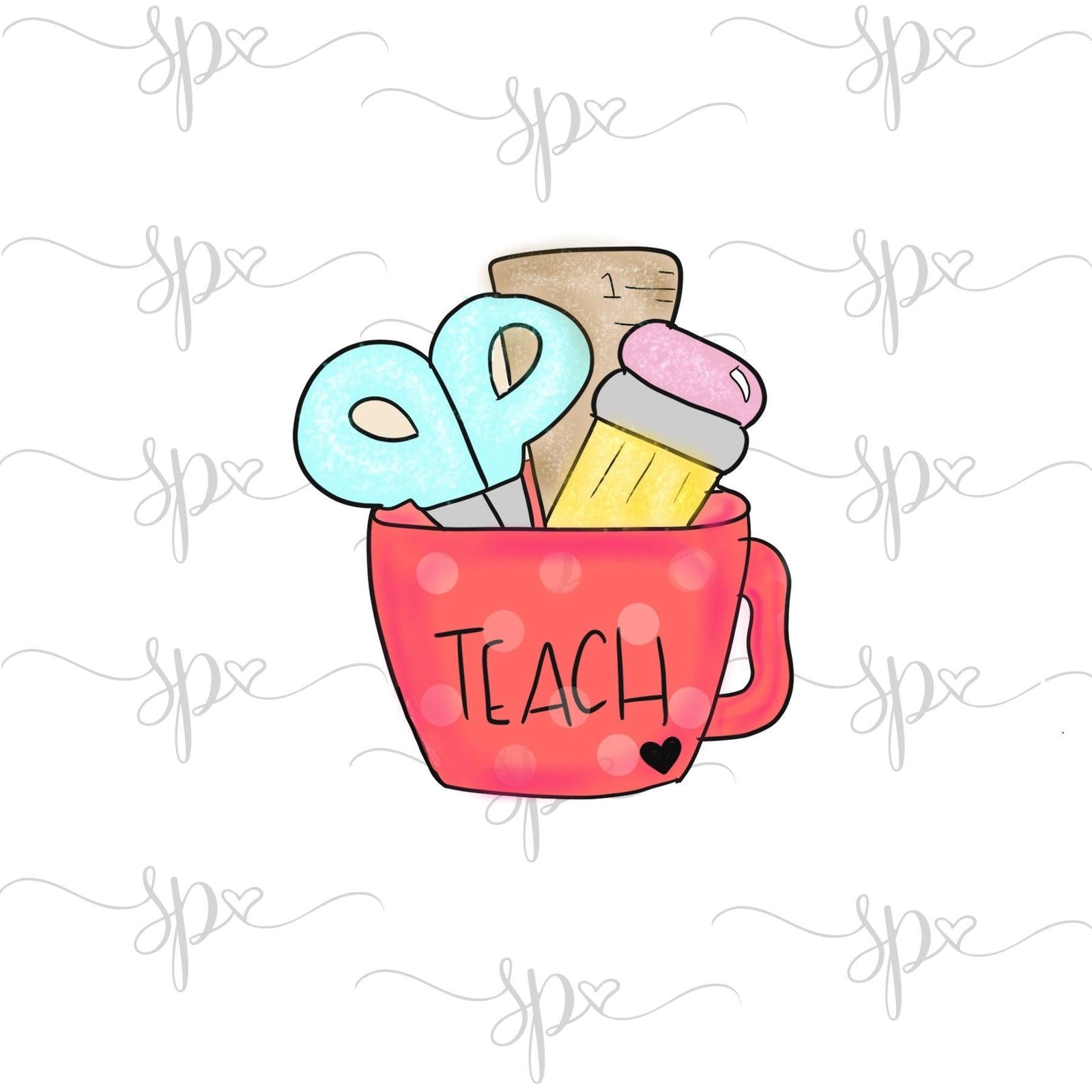 Simple School Mug Cookie Cutter - Sweetleigh 