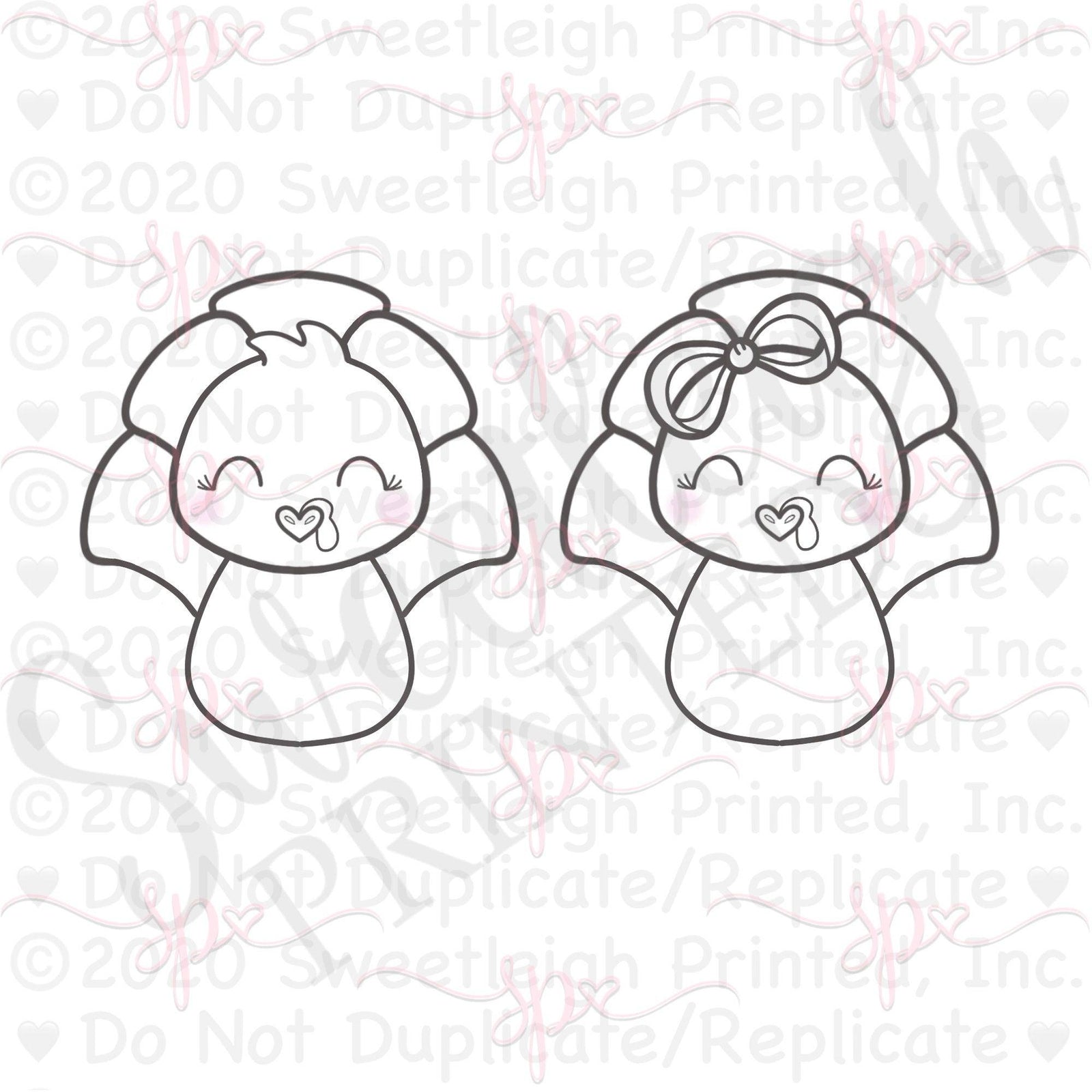 Simple Turkey cookie cutter - Sweetleigh 