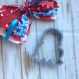 Single Scoop with Bow Cookie Cutter - Sweetleigh 