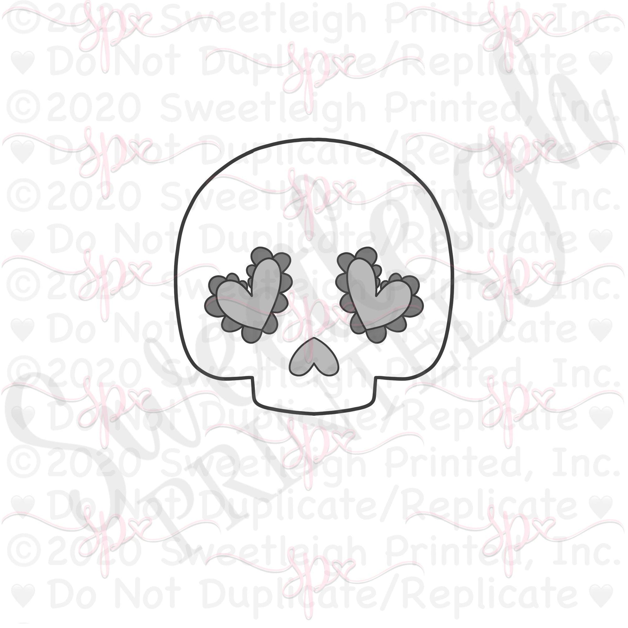 Skull 1 Cookie Cutter - Sweetleigh 