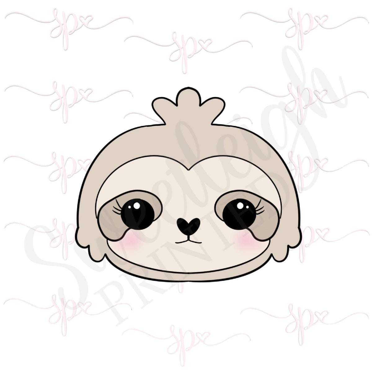 Sloth Face Cookie Cutter - Sweetleigh 